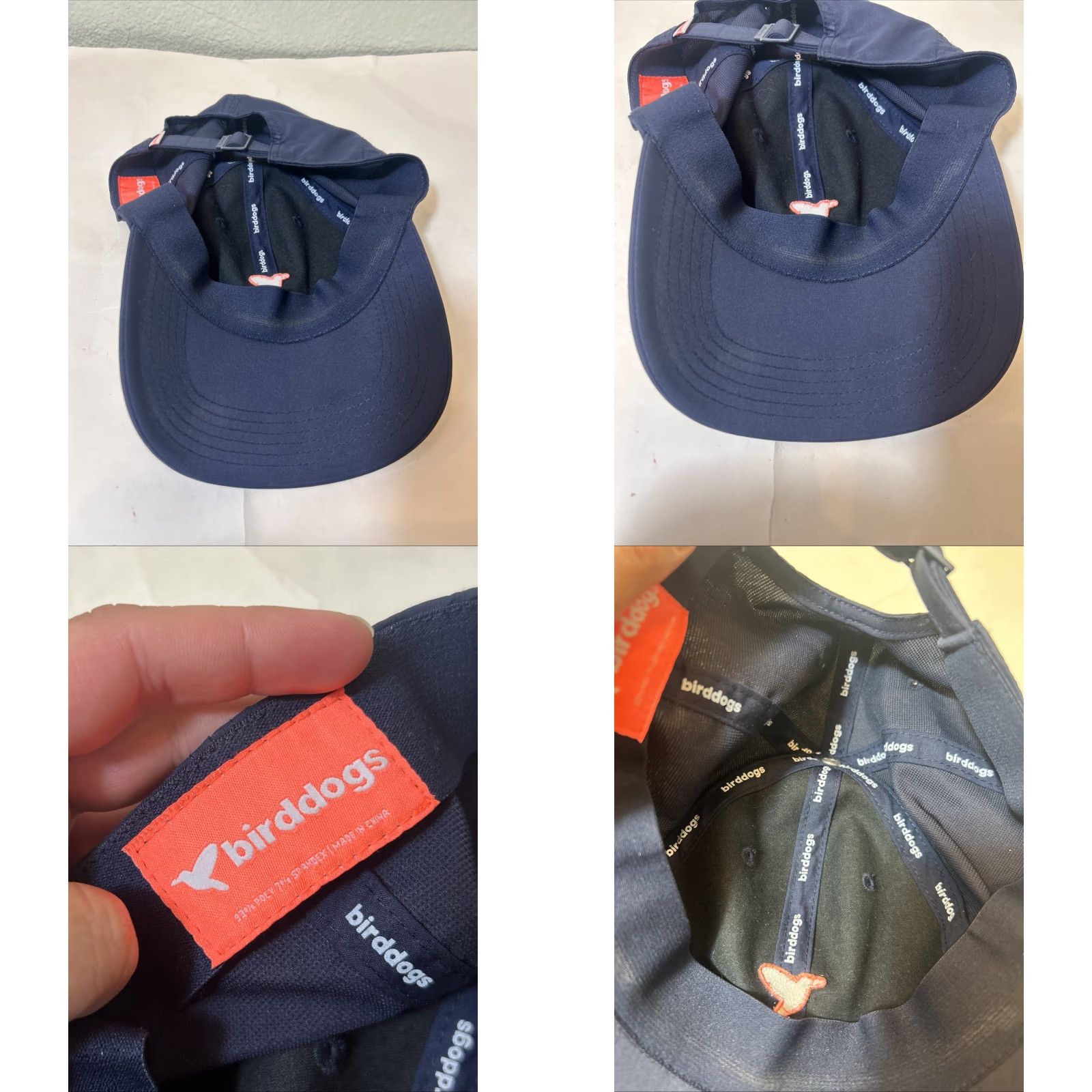 Vintage VINTAGE Bird Dogs Unisex Adult Free The Bird Navy Blue Strapback Hat Logo Polyester Size ONE SIZE - 9 Thumbnail