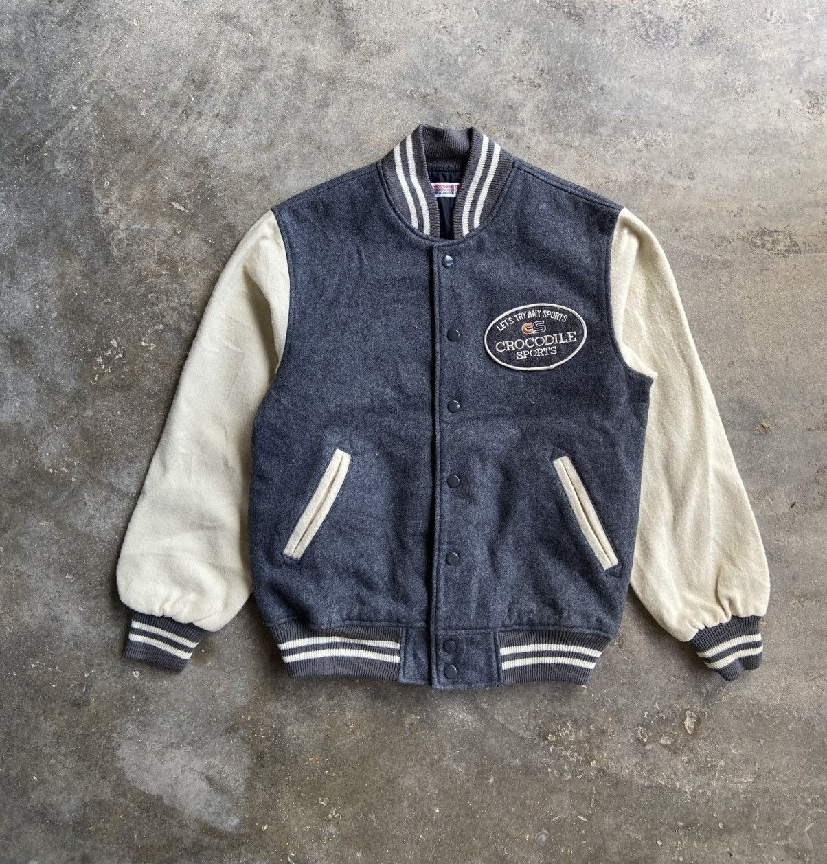 Vintage VINTAGE CROCODILE SPORT VARSITY JACKET Size US M / EU 48-50 / 2 - 1 Thumbnail
