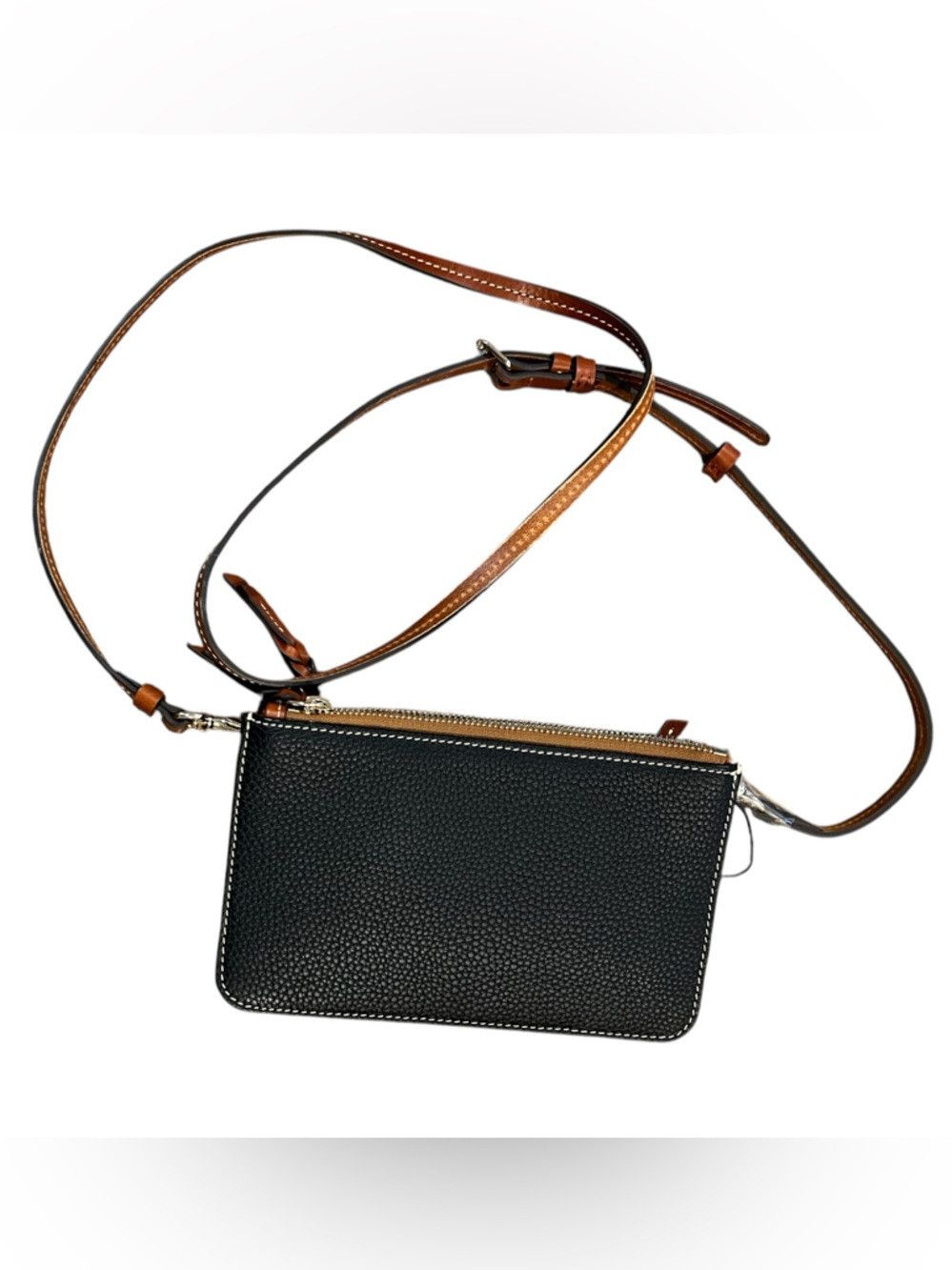 Dooney & Bourke Dooney & Bourke Pebble Leather Ella Crossbody Black Double Size ONE SIZE - 2 Thumbnail