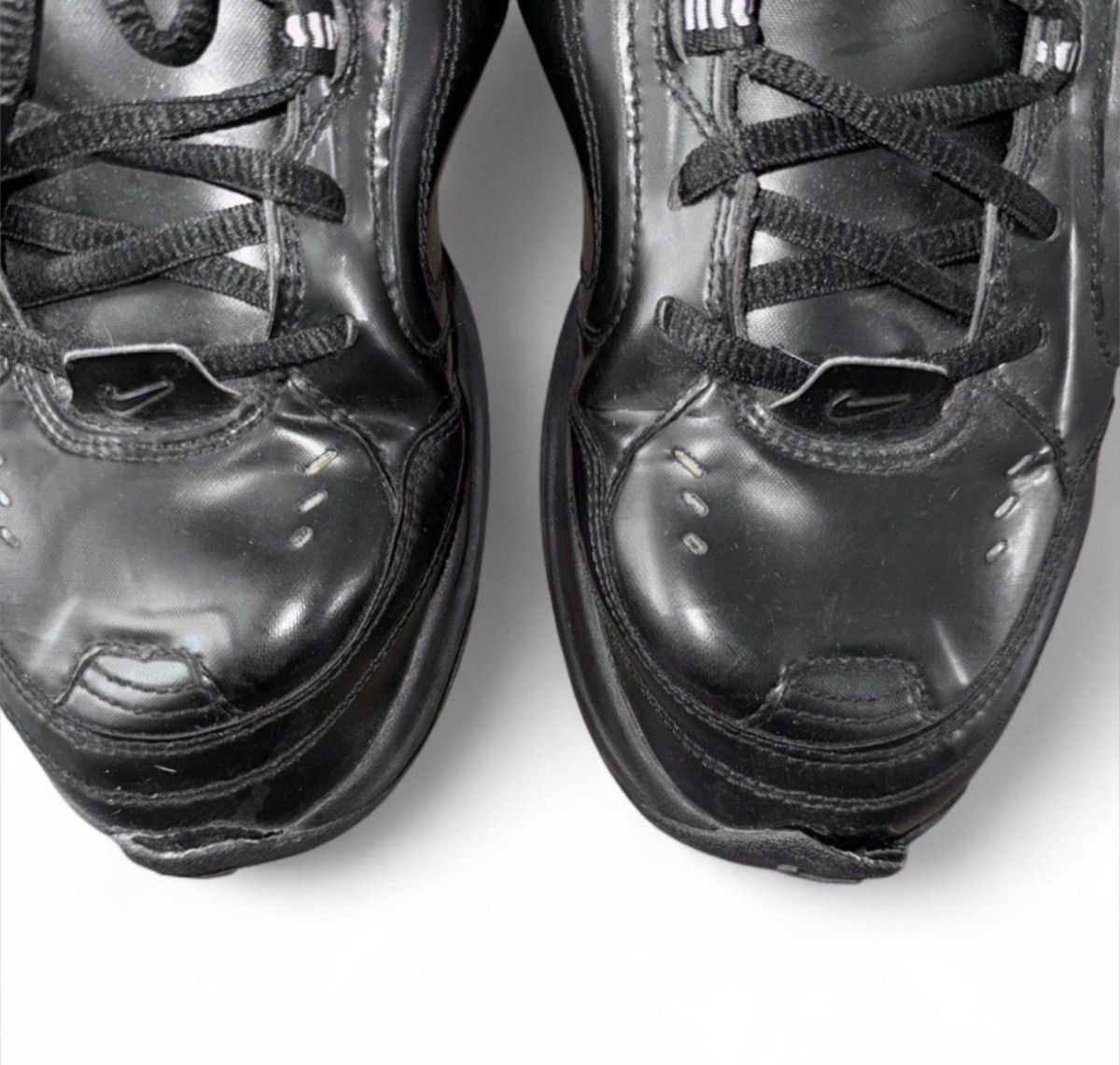 Martine Rose × Nike Nike Air Monarch IV Martine Rose Triple Black Men’s Size US 6 / EU 39 - 8 Thumbnail