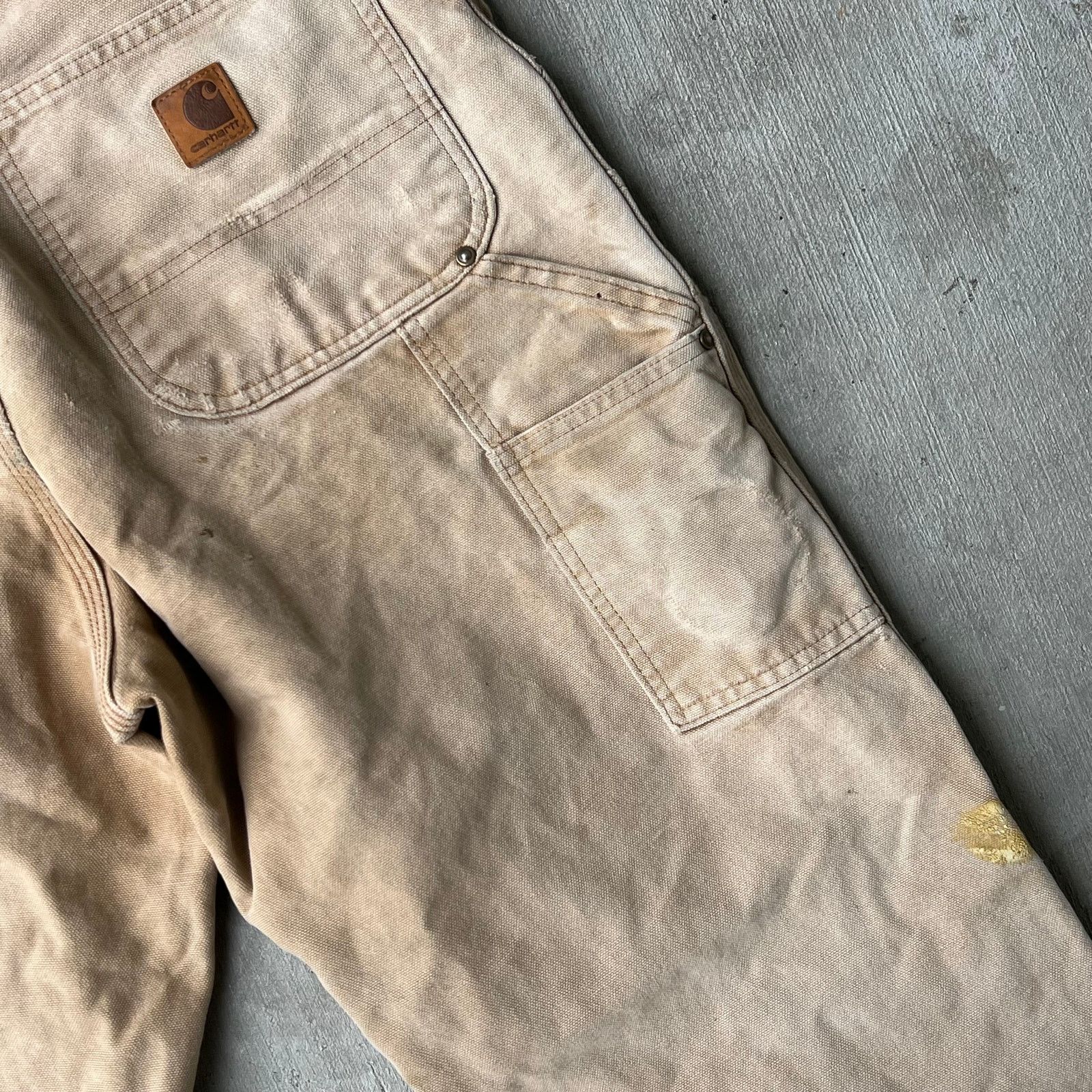 Carhartt × Vintage Carhartt brown double knee work wear carpenter pants Size US 32 / EU 48 - 13 Thumbnail