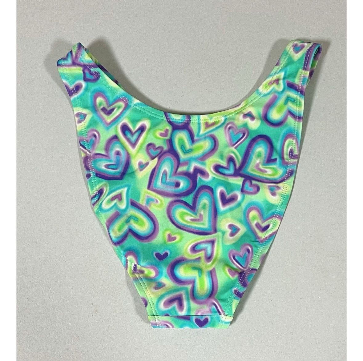 Japanese Brand × Vintage Mint Green Graffiti Airbrush Bikini Bottoms Swimwear XXS 💜✨ Size ONE SIZE - 3 Thumbnail