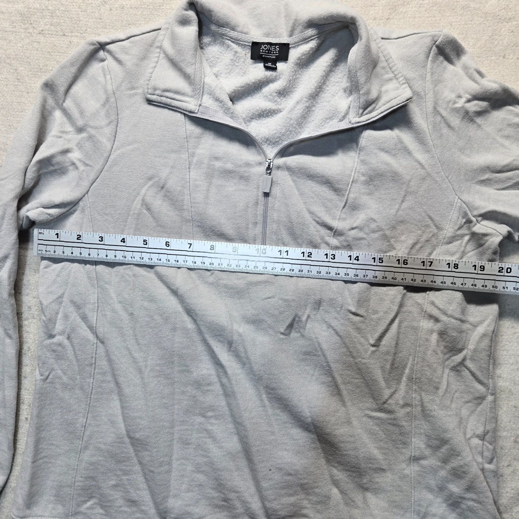 Jones New York Jones New York Signature White Sweater 1/4 Zip Long Sleeve Adult Womens M Medium Size M / US 6-8 / IT 42-44 - 6 Thumbnail