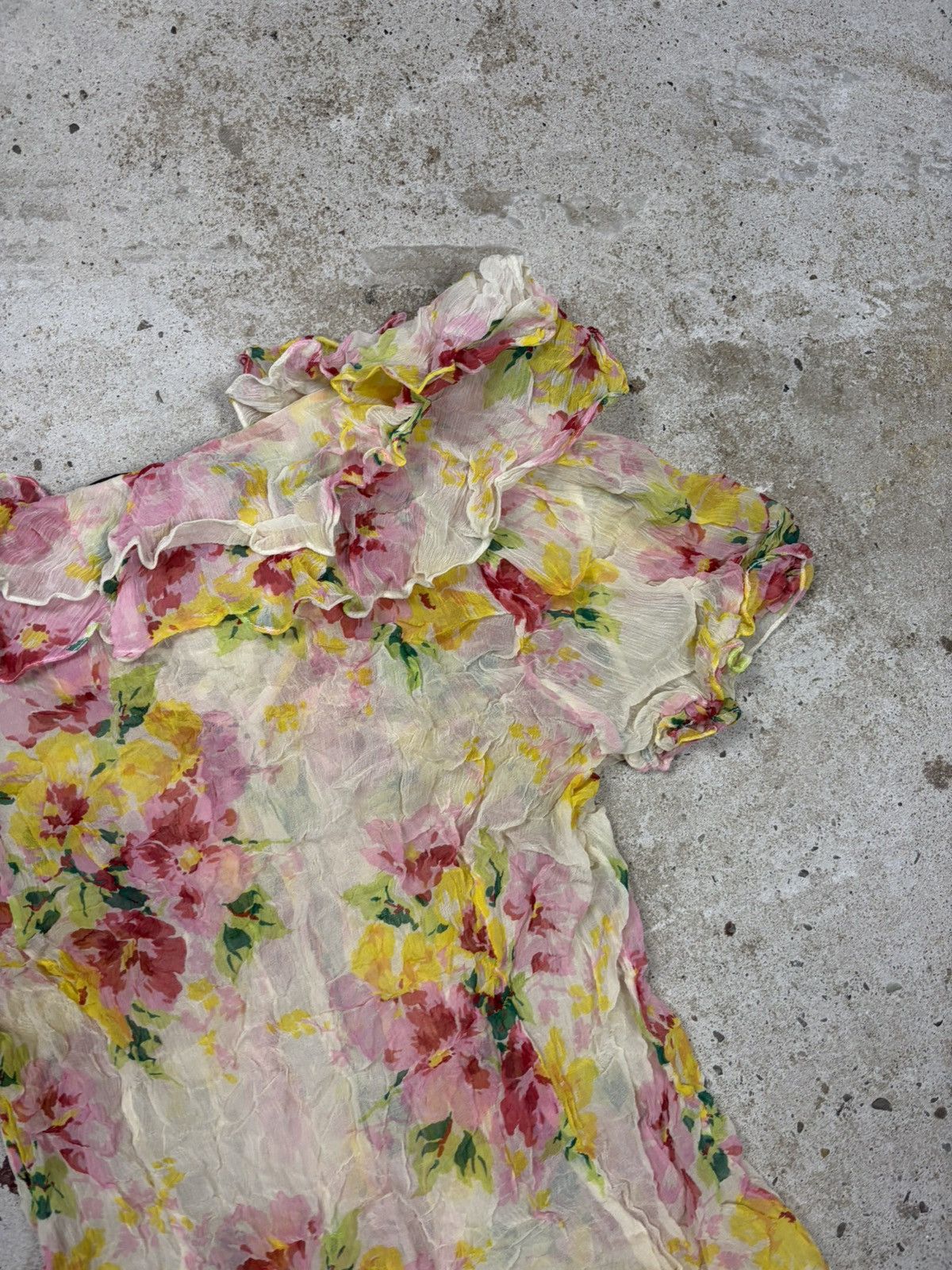 Ralph Lauren Ralph Lauren Mainline Silk Floral Print Blouse Shirt Size M / US 6-8 / IT 42-44 - 15 Thumbnail