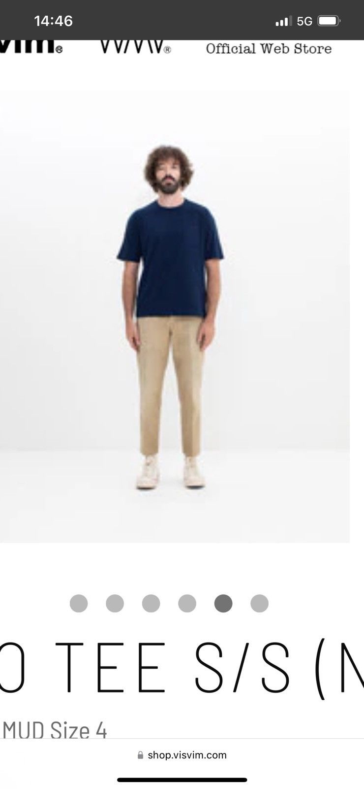 Visvim Visvim Jumbo Tee S/S (N.D.) sz2 Dark Indigo Size US M / EU 48-50 / 2 - 2 Thumbnail