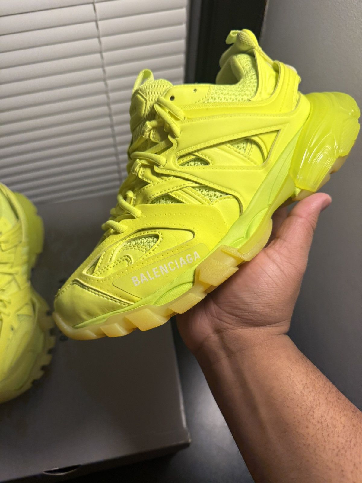 Balenciaga Balenciaga Track Neon Yellow Low Top Sneaker 7 US / 40 EU Size US 7 / EU 40 - 5 Thumbnail