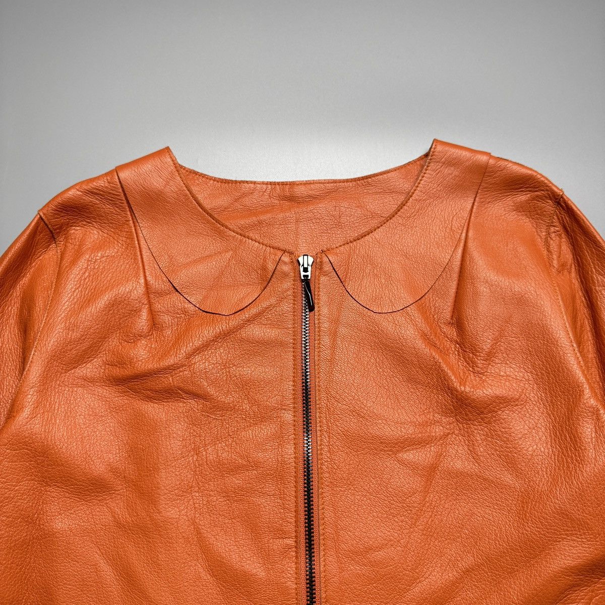 Marni Marni - Light weight orange leather zip up - Jacket Size M / US 6-8 / IT 42-44 - 6 Thumbnail