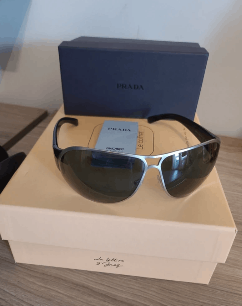 Prada PRADA Sunglasses Flame Star Wrap Star Rimless Luna Rossa Size ONE SIZE - 3 Thumbnail