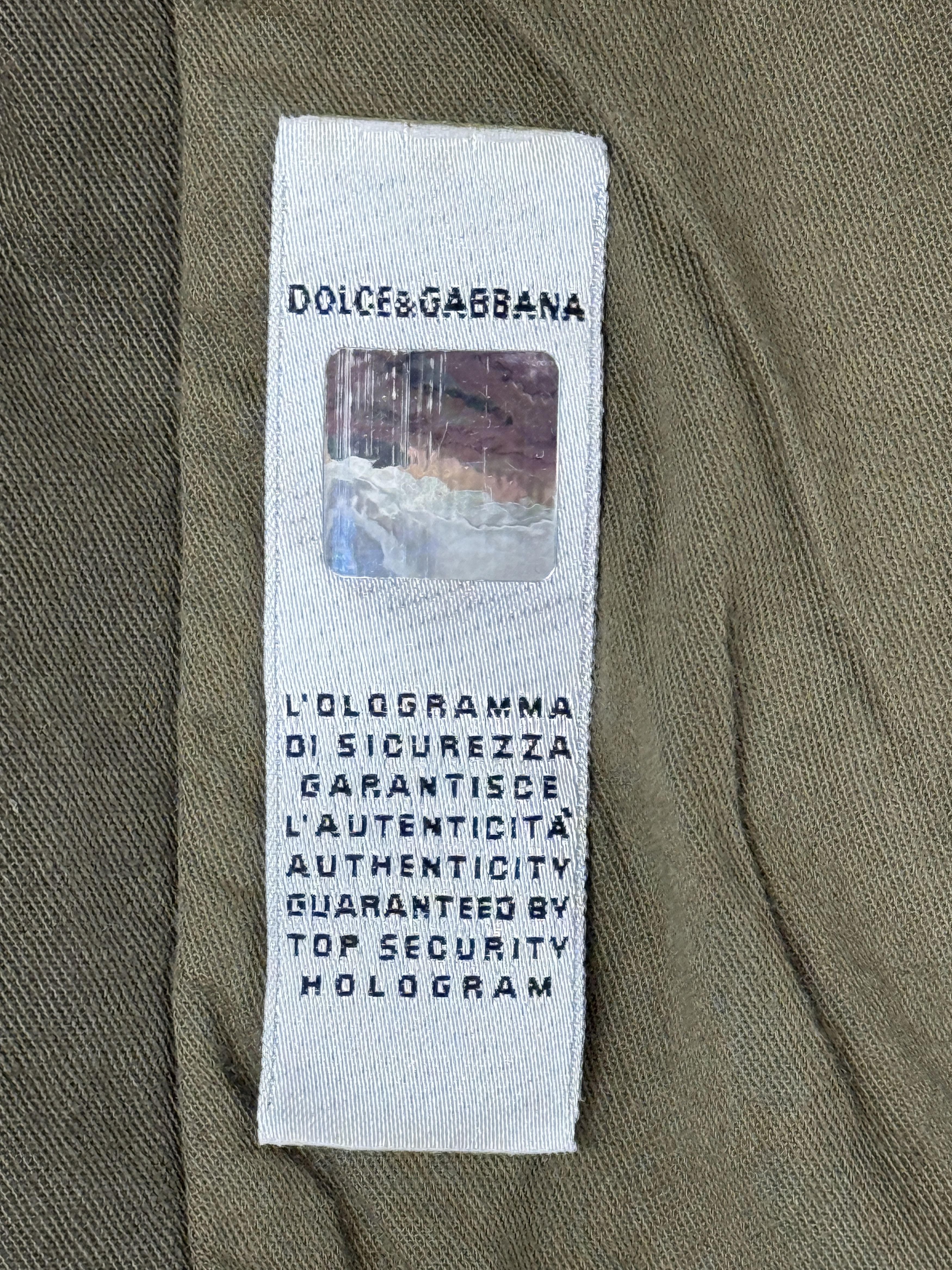 Dolce & Gabbana Dolce&Gabbana Zipper Logo Army Green Military Utility Jacket Size US L / EU 52-54 / 3 - 5 Thumbnail