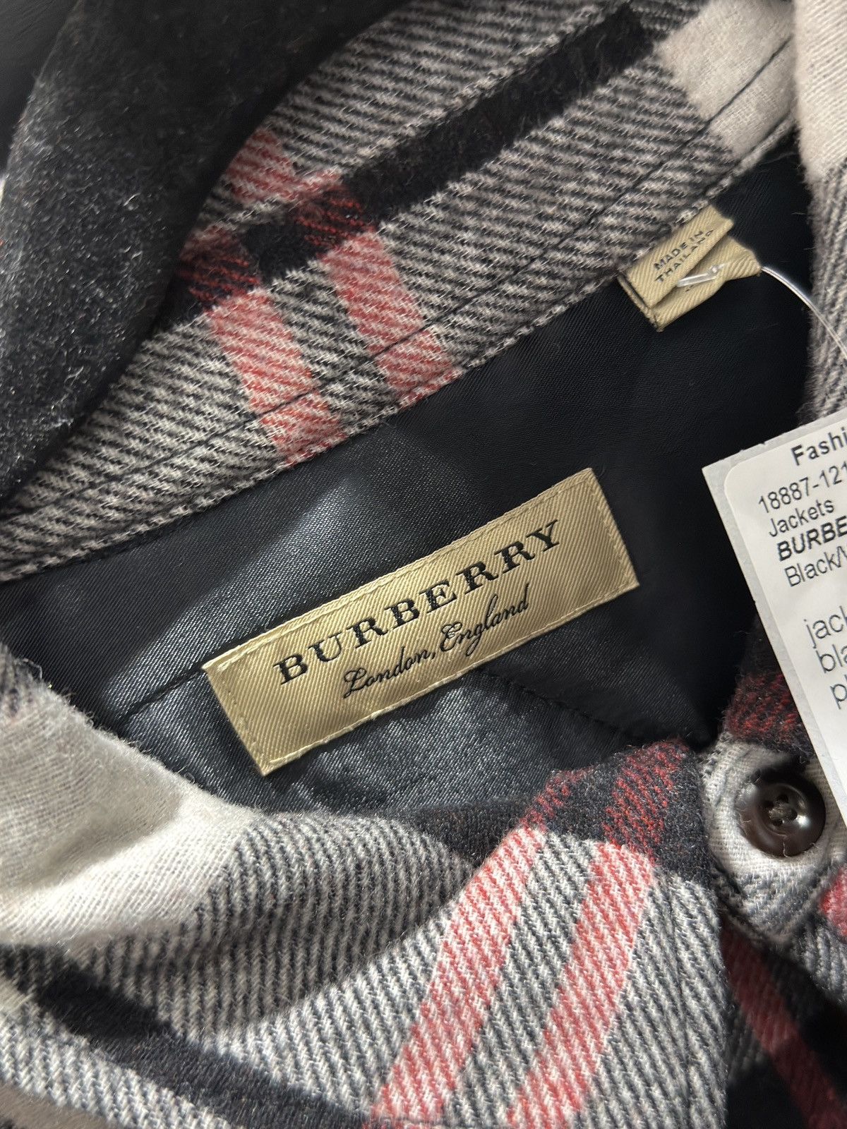 Burberry Burberry Plaid Wool Shacket Size US XXL / EU 58 / 5 - 4 Thumbnail