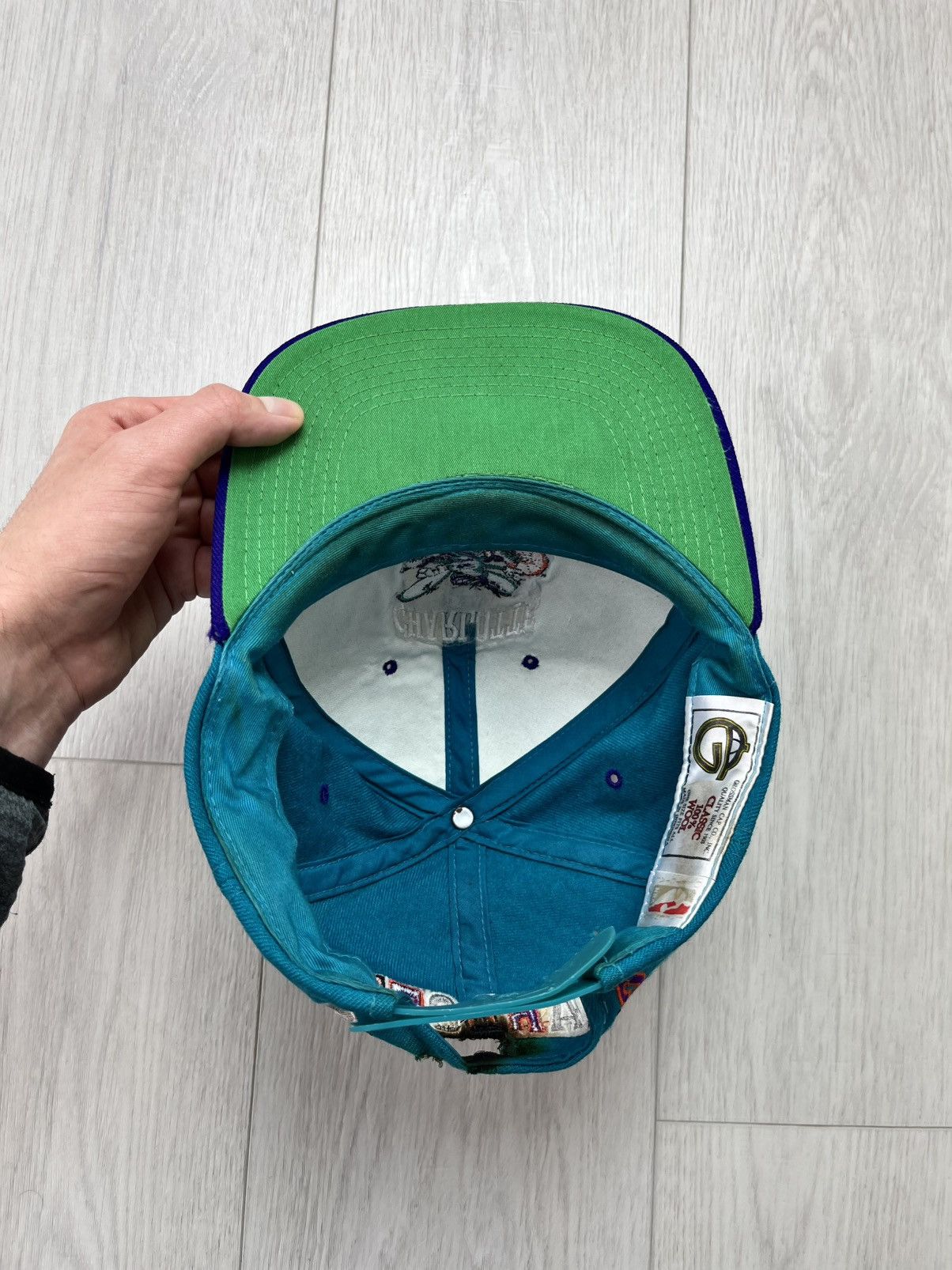 NBA × Vintage Vintage Charlotte Hornets Cap NBA 90s Rare Sportwear Hype Size ONE SIZE - 9 Thumbnail