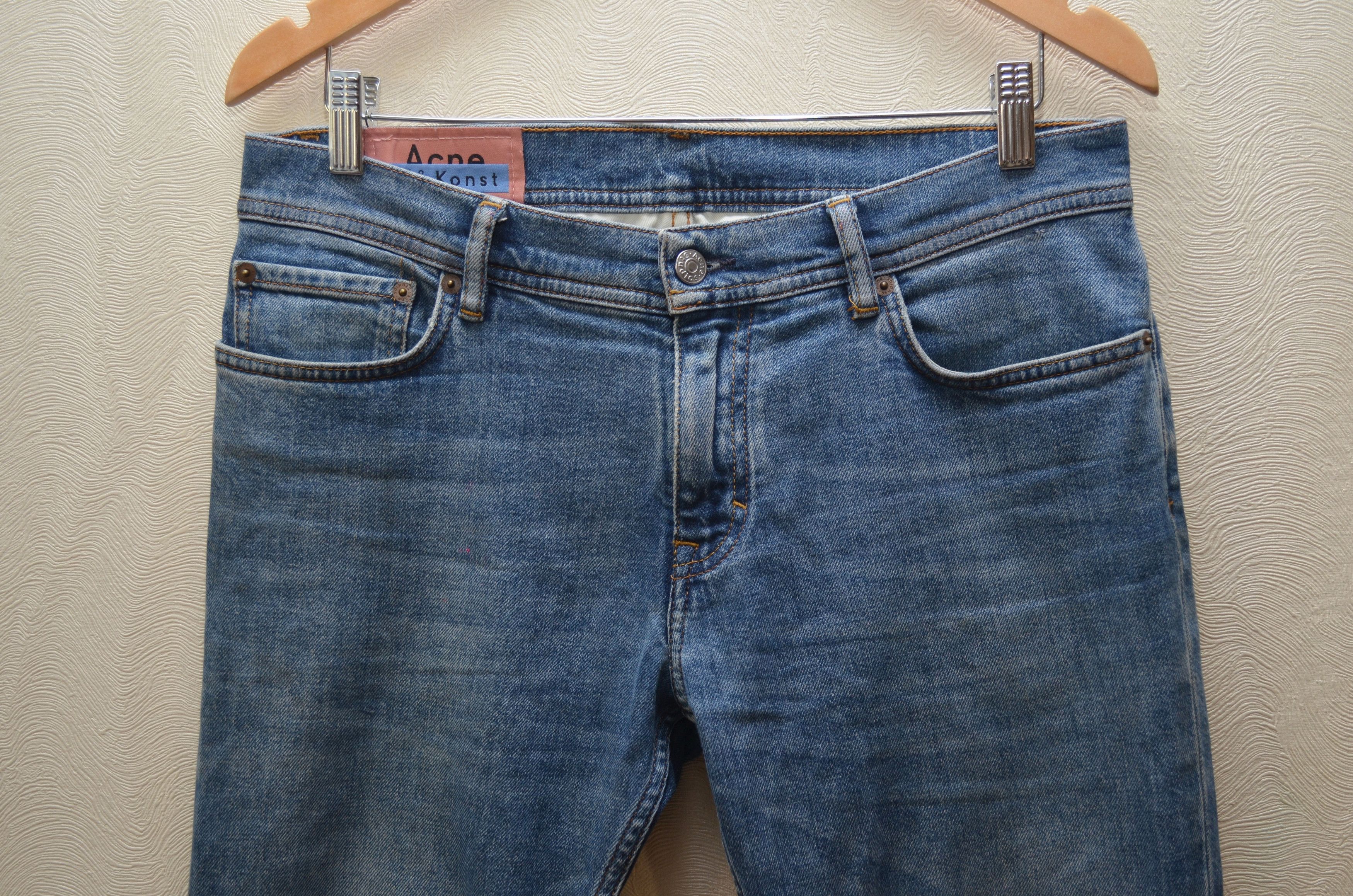 Acne Studios Bla Konst North Mid Blue Denim Jeans Sz W30 L30
