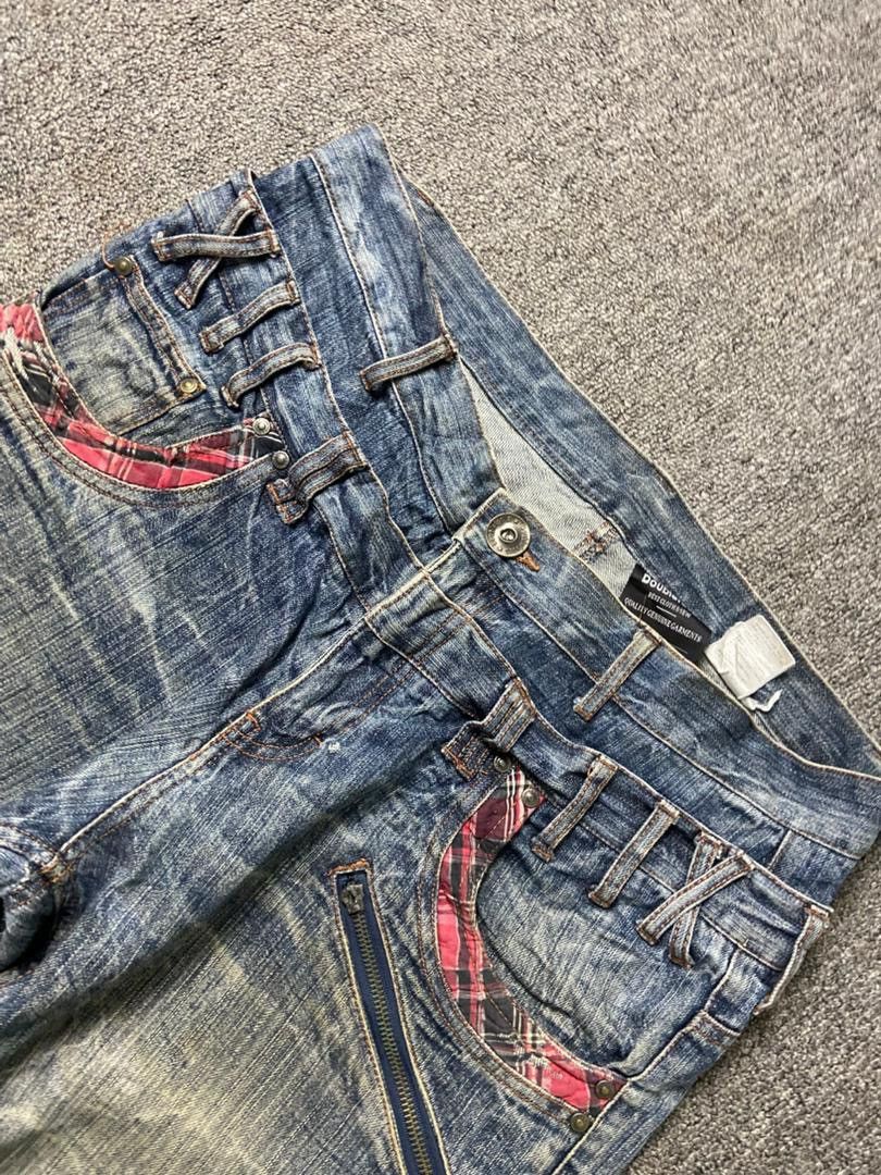Japanese Brand Doublefocus Genuine Double Waist Three Quarter Jeans (186) Size US 36 / EU 52 - 8 Thumbnail