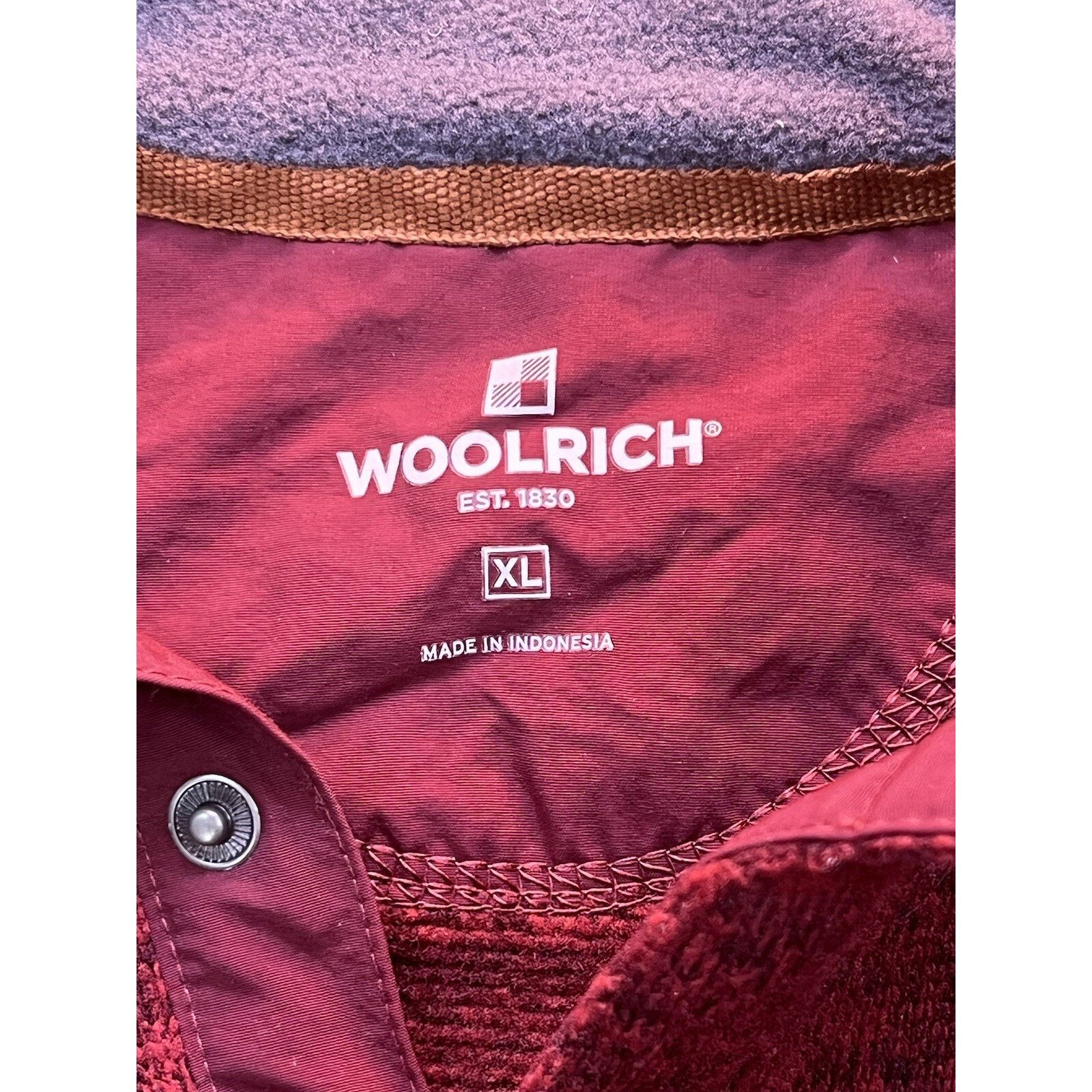 Woolrich Woolen Mills WOOLRICH Drifter Fleece Pullover Burgundy Sweater Size XL Size US XL / EU 56 / 4 - 3 Thumbnail