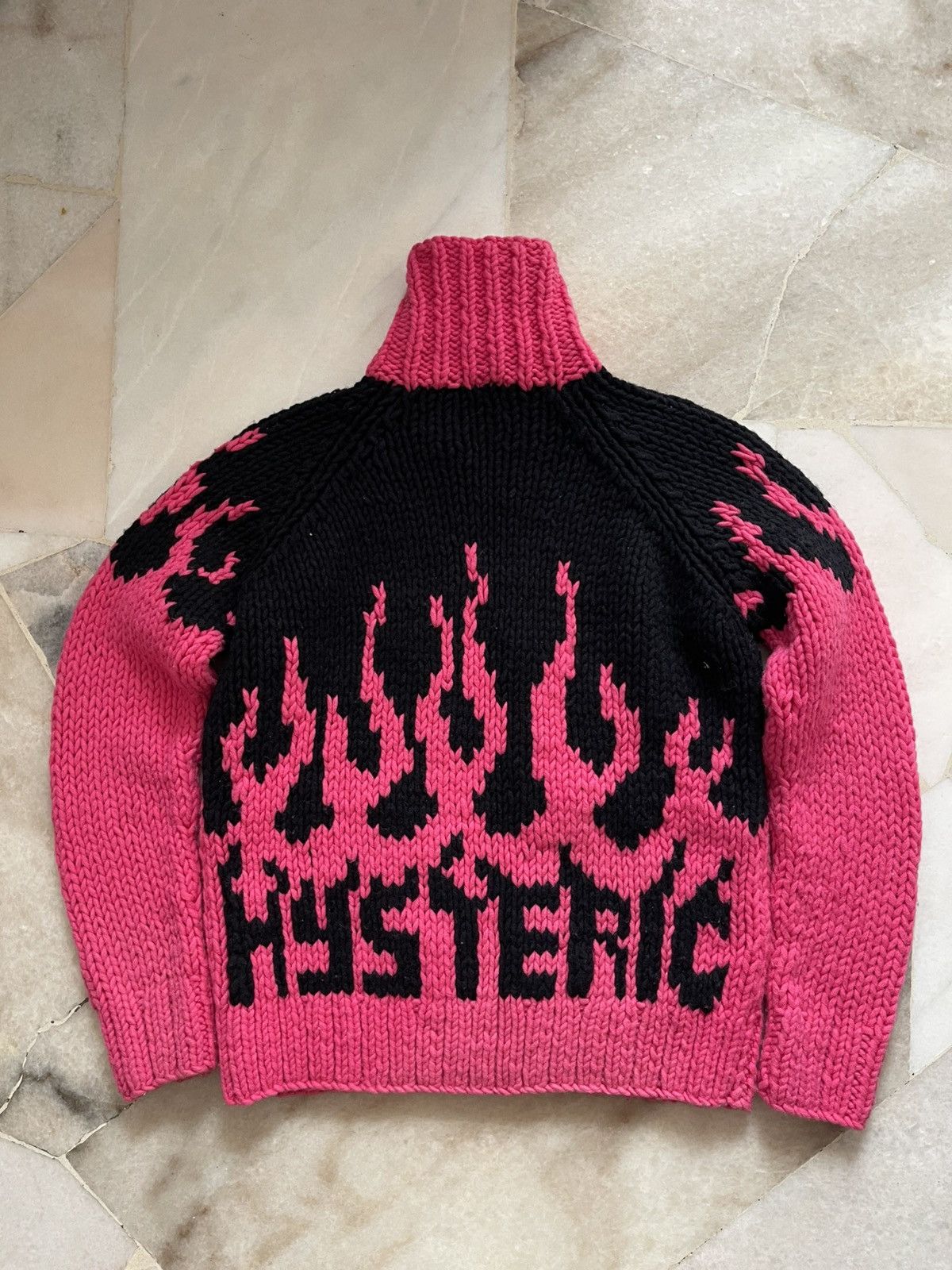 Hysteric Glamour Hysteric Glamour Flame 'Go Hell Hysteric' Knitwear Size US XS / EU 42 / 0 - 10 Thumbnail