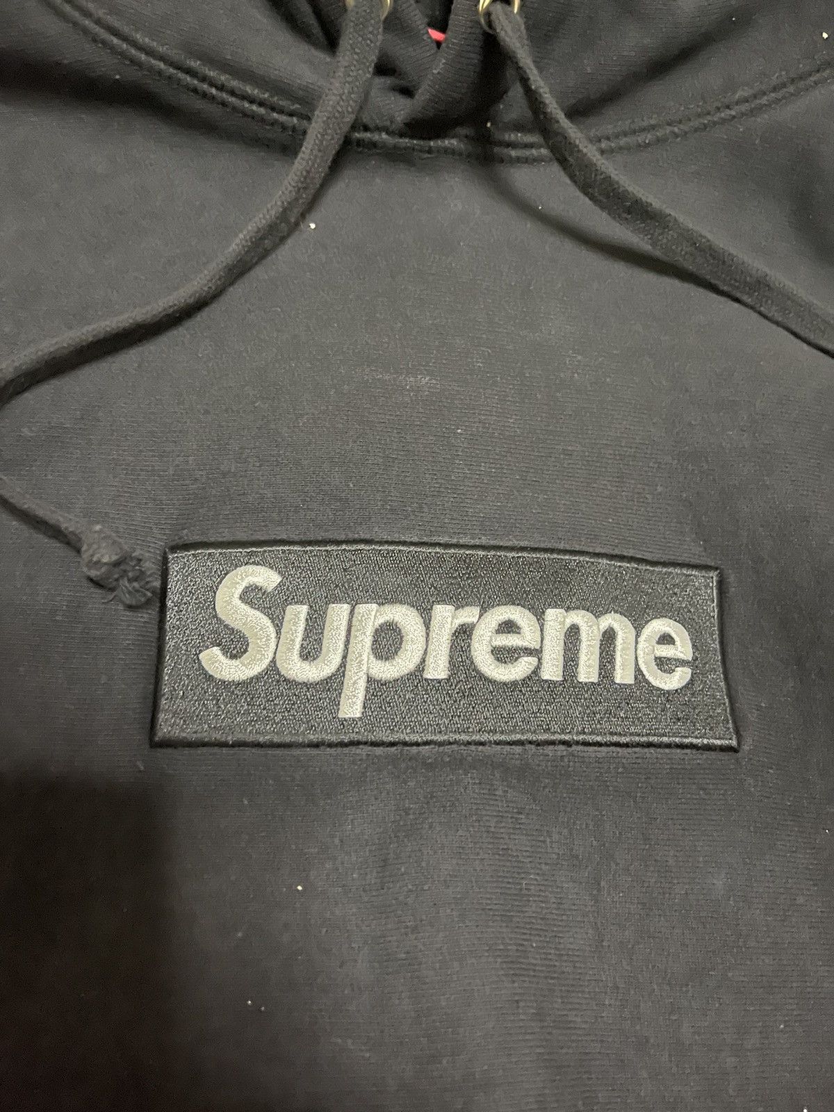 Supreme Supreme fw16 black on black hooded sweatshirt hoodie Size US L / EU 52-54 / 3 - 3 Thumbnail