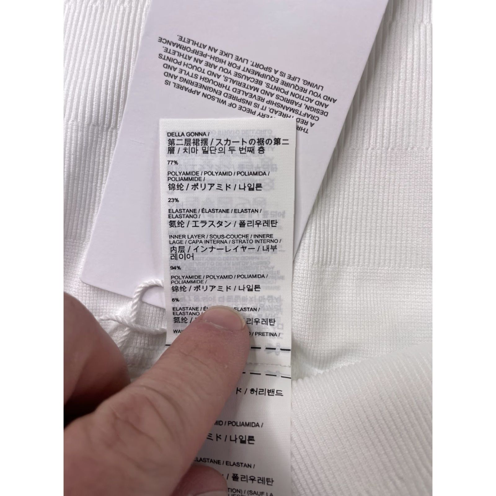 Wilson NWT Wilson Skirt White Womens XL Tennis Short Tiered Midtown Athletic Activewear Us Open Classic Womens Size 40" / US 18 - 4 Thumbnail
