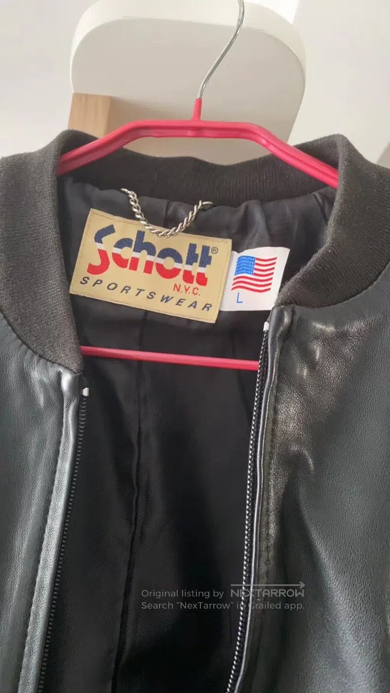 Schott Schott Black leather coat lambskin Size US L / EU 52-54 / 3 - 4 Thumbnail