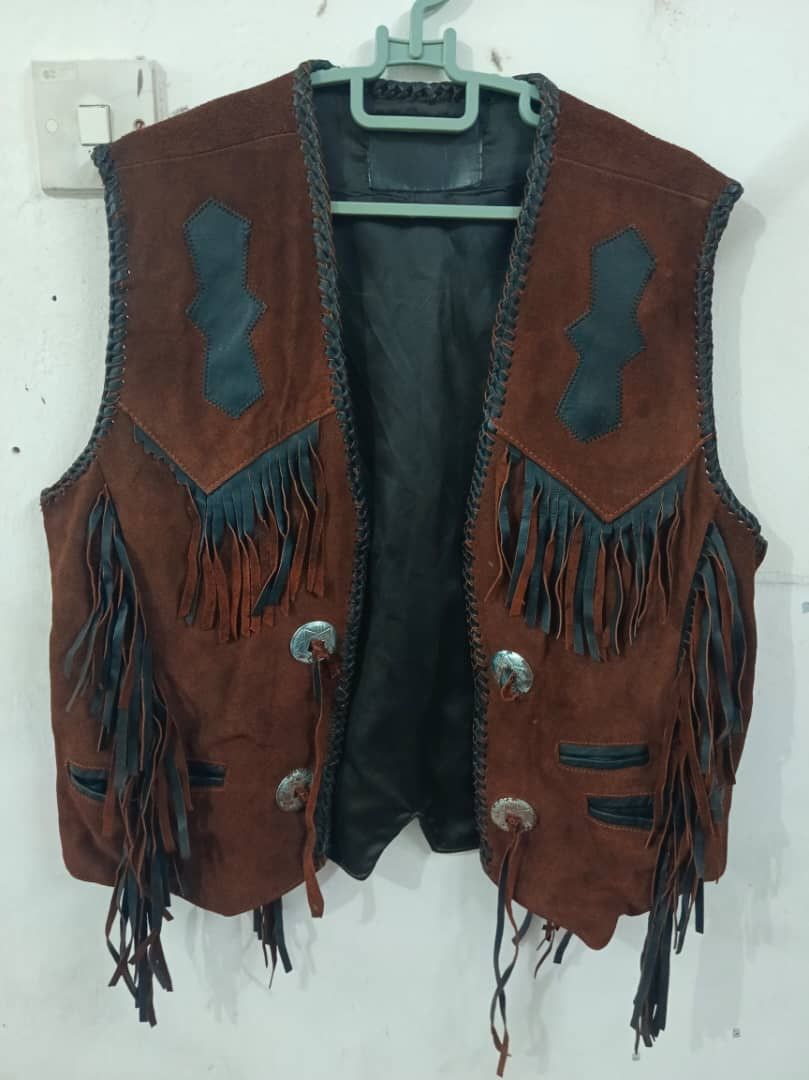 Harley Davidson × Vintage Vintage Leather apache American motorcycle vest Size US XL / EU 56 / 4 - 1 Thumbnail
