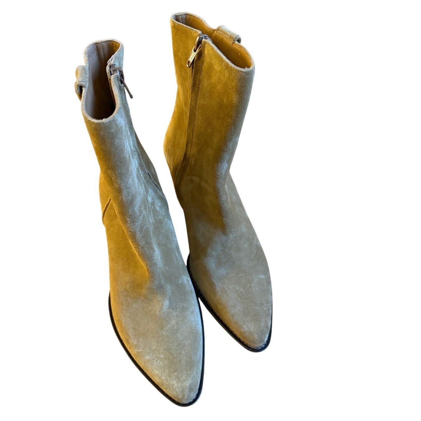 Maje Maje *New Without Box* Suede Caramel Ankle Boots Size US 7.5 / IT 37.5 - 3 Thumbnail