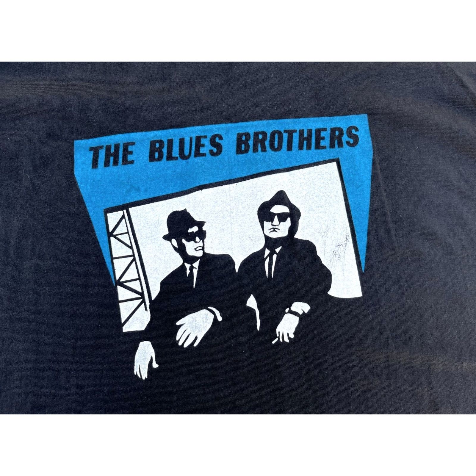 Hanes VINTAGE Hanes Beefy-T T-Shirt Mens 2XL Black 90s Blues Brothers Cotton Short Sleeve Crew Neck 100% Pre-Shrunk Size US XXL / EU 58 / 5 - 3 Thumbnail