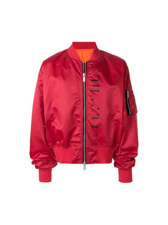 Ben Taverniti Unravel Project Explicit Content Red Bomber Jacket Size US M / EU 48-50 / 2 - 1 Thumbnail