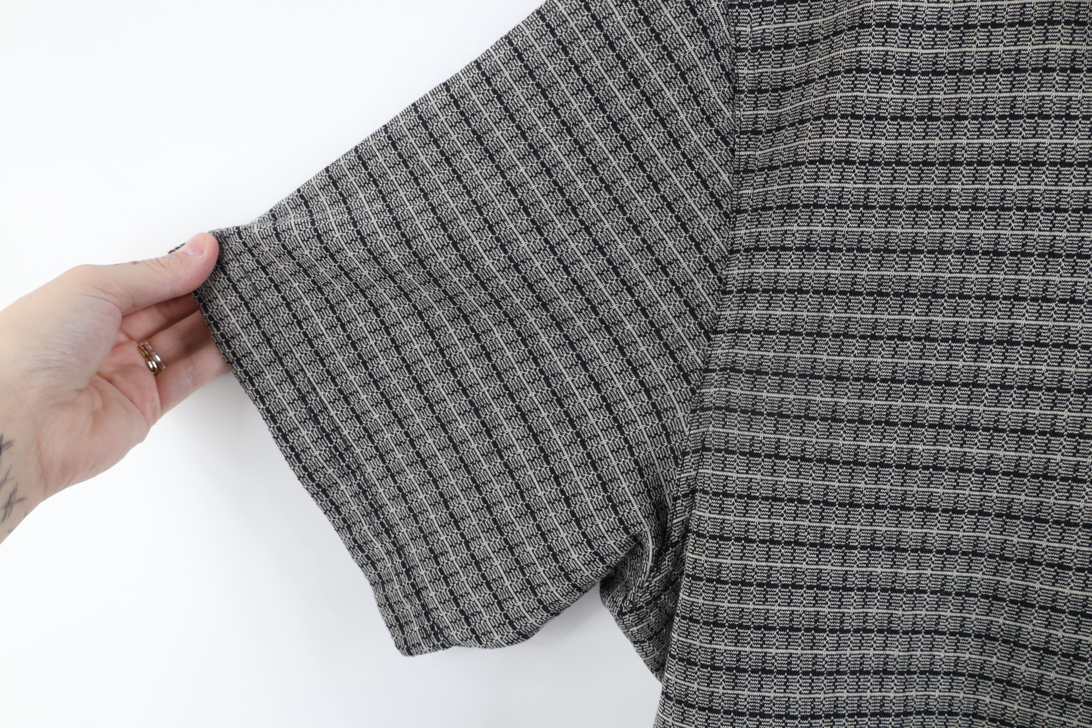 Vintage Vintage 90s Streetwear Checkered Knit Collared Golf Polo Size US L / EU 52-54 / 3 - 9 Thumbnail