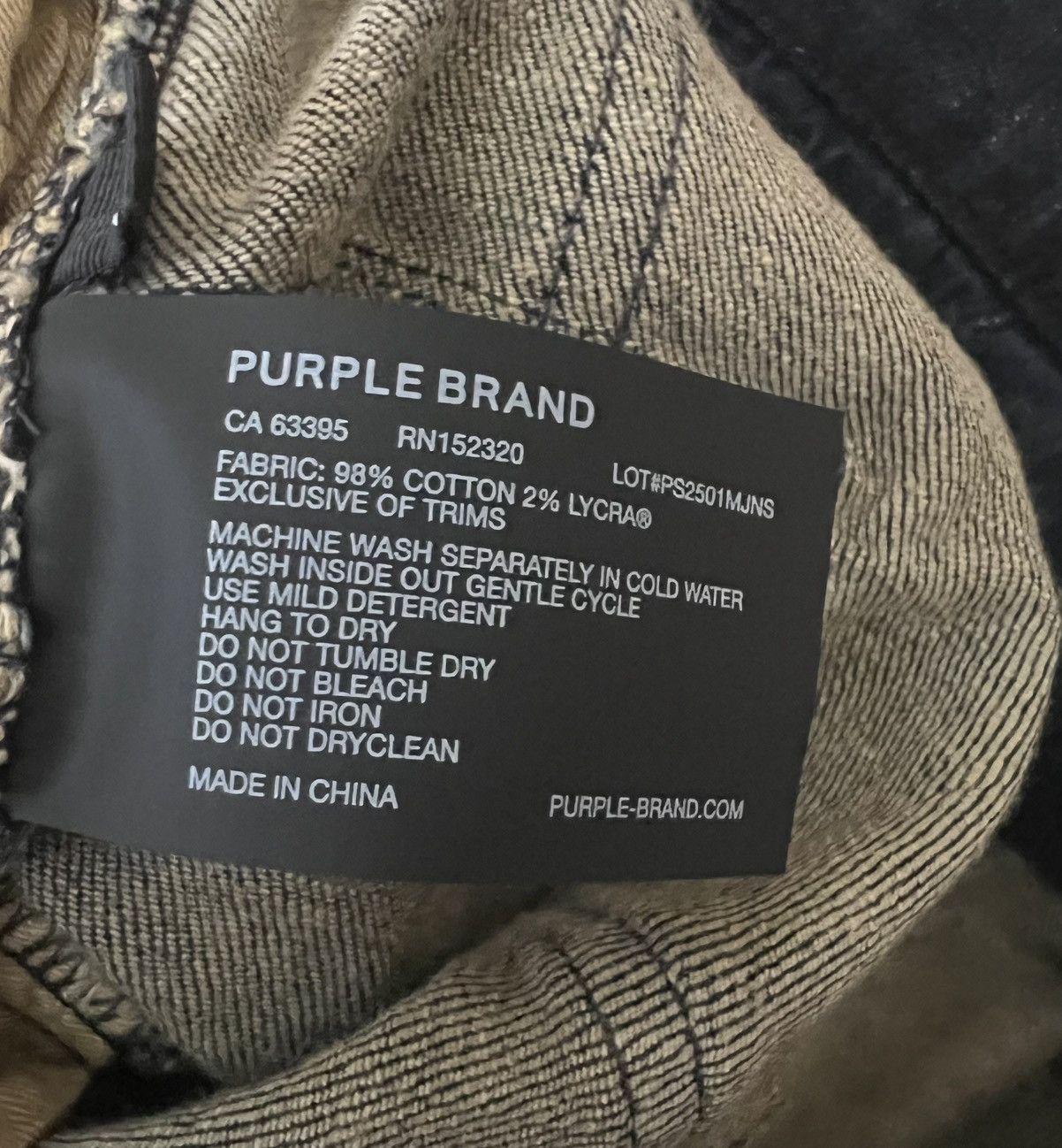 Purple Brand Purple Brand Jeans Mens Slim Fit Blue P001 $295 Size 32/32 Size US 32 / EU 48 - 9 Thumbnail