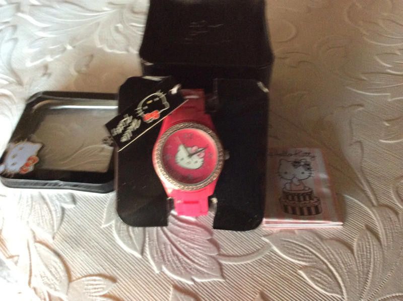 Designer Hello Kitty Kids Grand Prix Kitty pink plastic strap Watch Size ONE SIZE - 4 Thumbnail