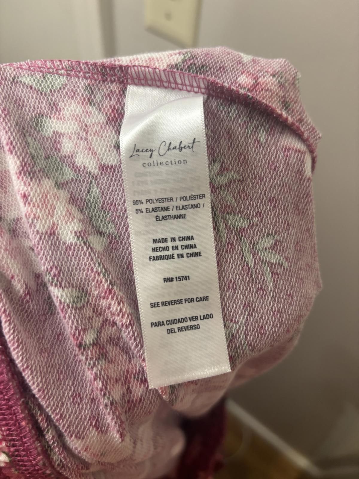 Designer Lacey Chabert Floral Print Lounge Pants with Drawstring Size ONE SIZE - 5 Thumbnail