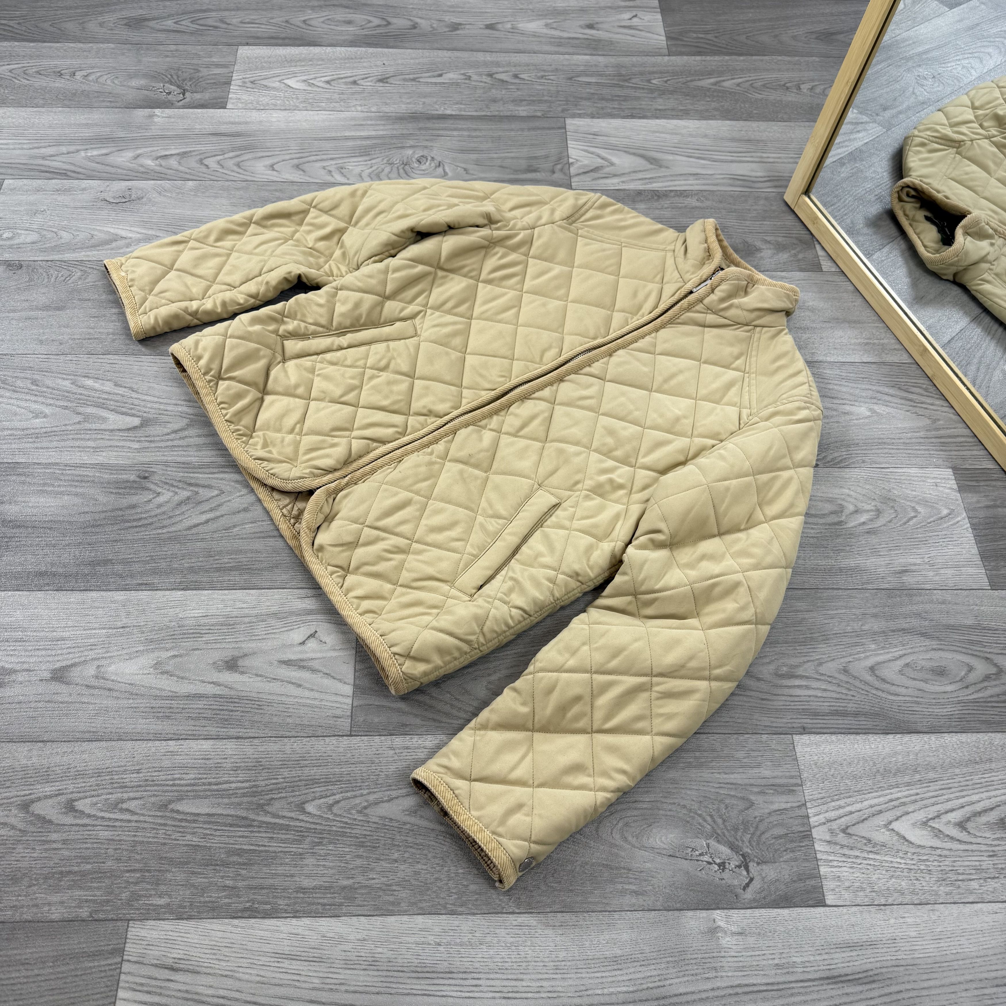 Lauren Ralph Lauren Vintage Lauren Ralph Lauren Women's Beige Quilted Jacket Size M / US 6-8 / IT 42-44 - 3 Thumbnail