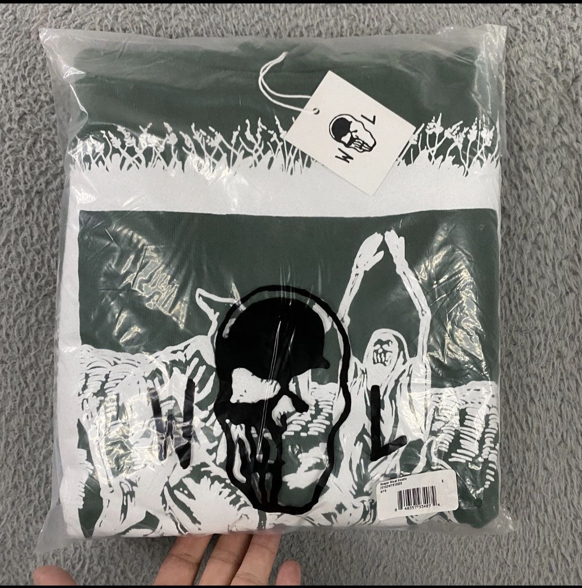 Warren Lotas Warren Lotas "Reaper Ritual" Hoodie - Sage green - Small Size US S / EU 44-46 / 1 - 10 Thumbnail