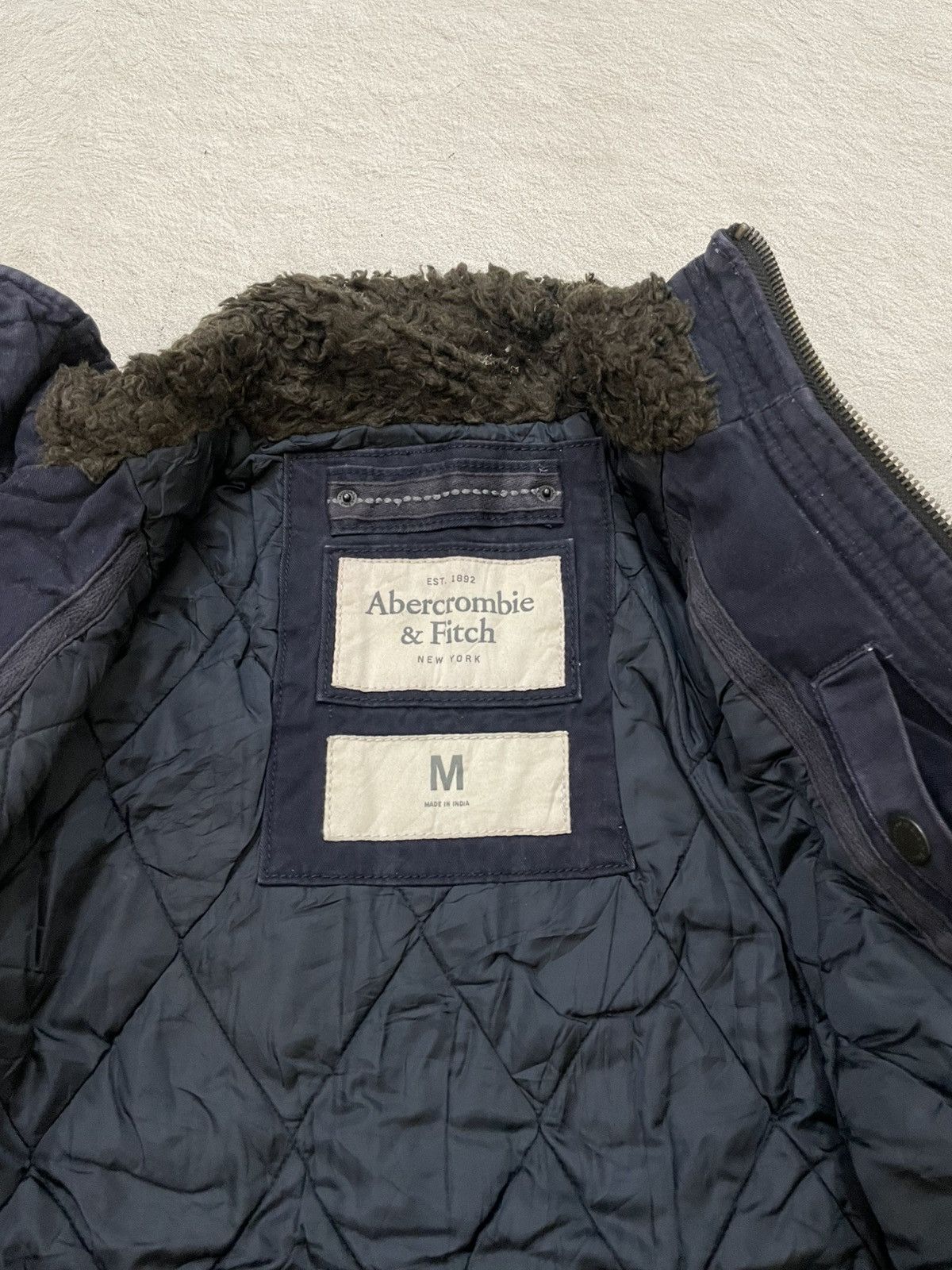 If Six Was Nine 00s Abercrombie Bomber Jacket Faux Fur Collar ifsix LGB GOA Size US L / EU 52-54 / 3 - 6 Thumbnail