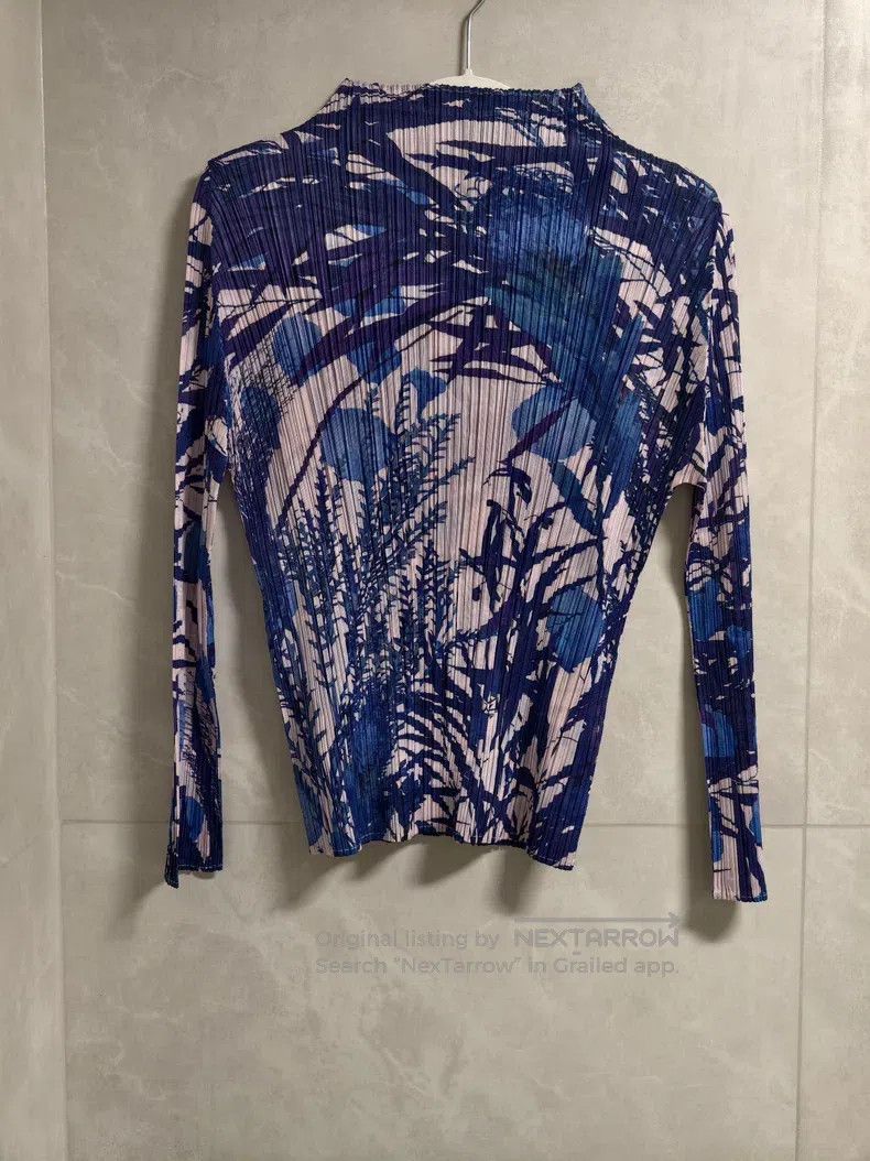 Issey Miyake Issey Miyake Blue Long Sleeve Size L / US 10 / IT 46 - 2 Thumbnail