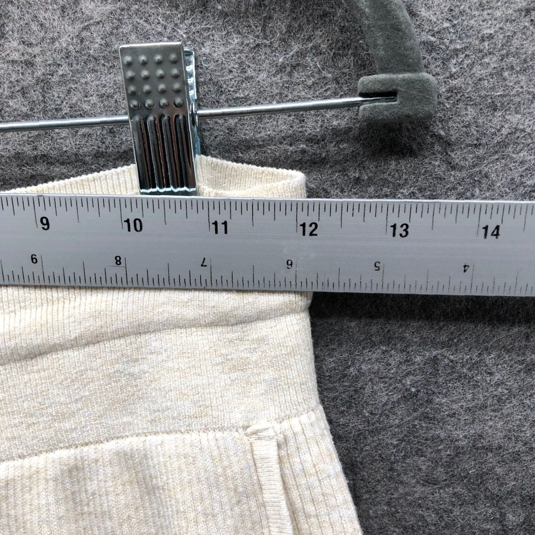 Lou & Grey Uniqlo Wide-Leg Knit Sweater Pants Womens XS Beige Stretch Pockets Comfort Elastic Waist Fall Winter Spring Size S / US 4 / IT 40 - 5 Thumbnail