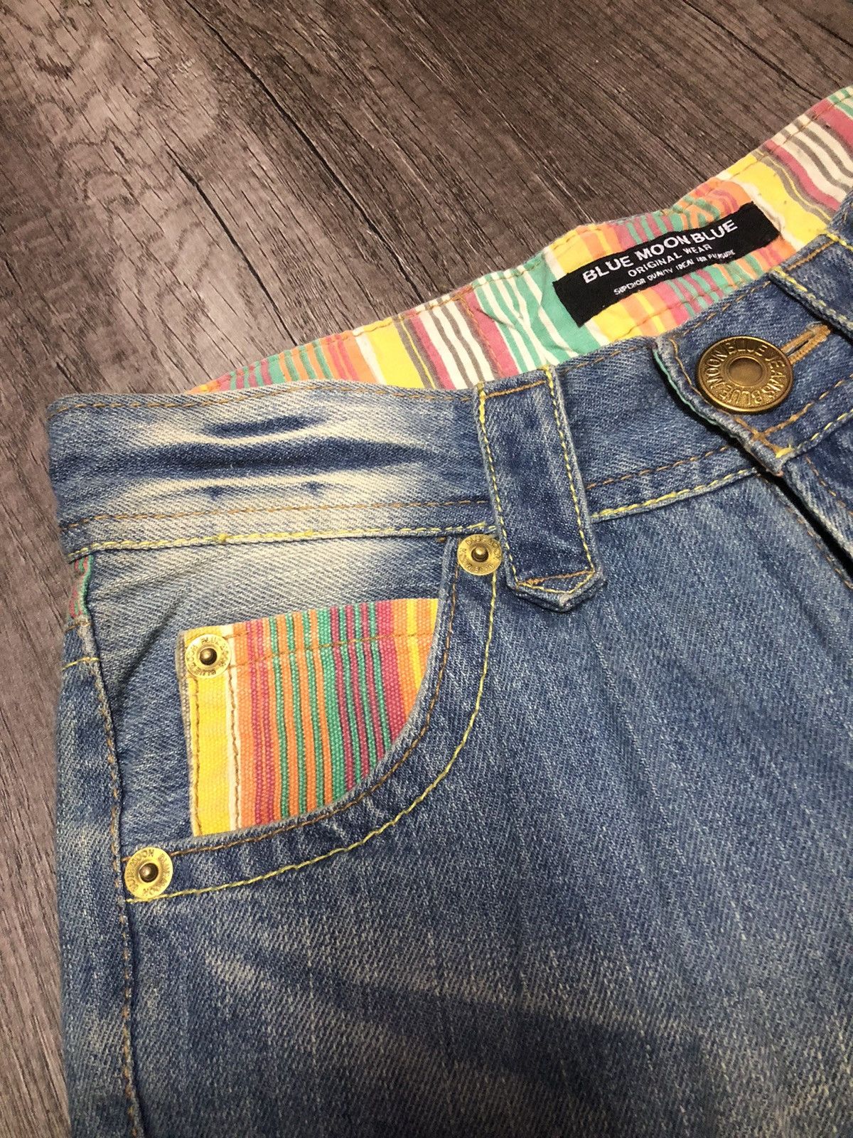 Blue Blue Japan × Hysteric Glamour Vintage Blue Moon Blue Jeans (unisex) Size US 30 / EU 46 - 12 Thumbnail