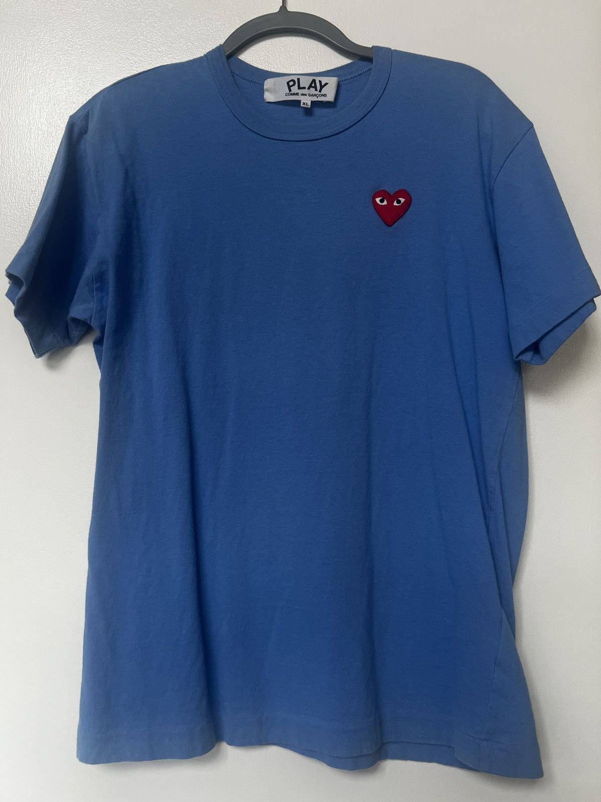 CDG by Comme des Garcons CDG Play Light Blue T-Shirt Size US XL / EU 56 / 4 - 1 Thumbnail