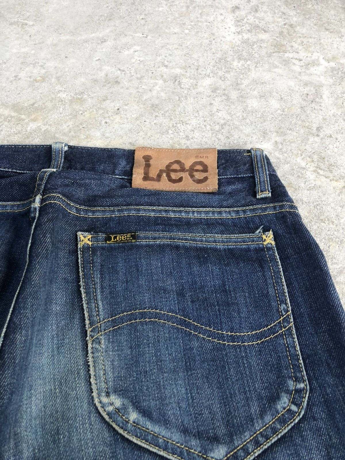 If Six Was Nine Japanese Lee Flared Jeans Distressed Denim Size US 32 / EU 48 - 17 Thumbnail