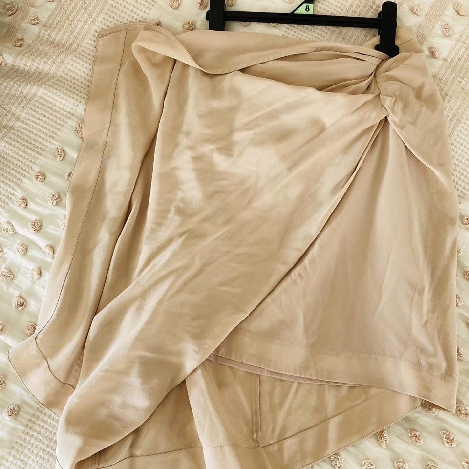 Zimmermann ✨ Zimmermann Beige Silk Skirt - Size 2 ✨ Size 28" / US 6 / IT 42 - 5 Thumbnail