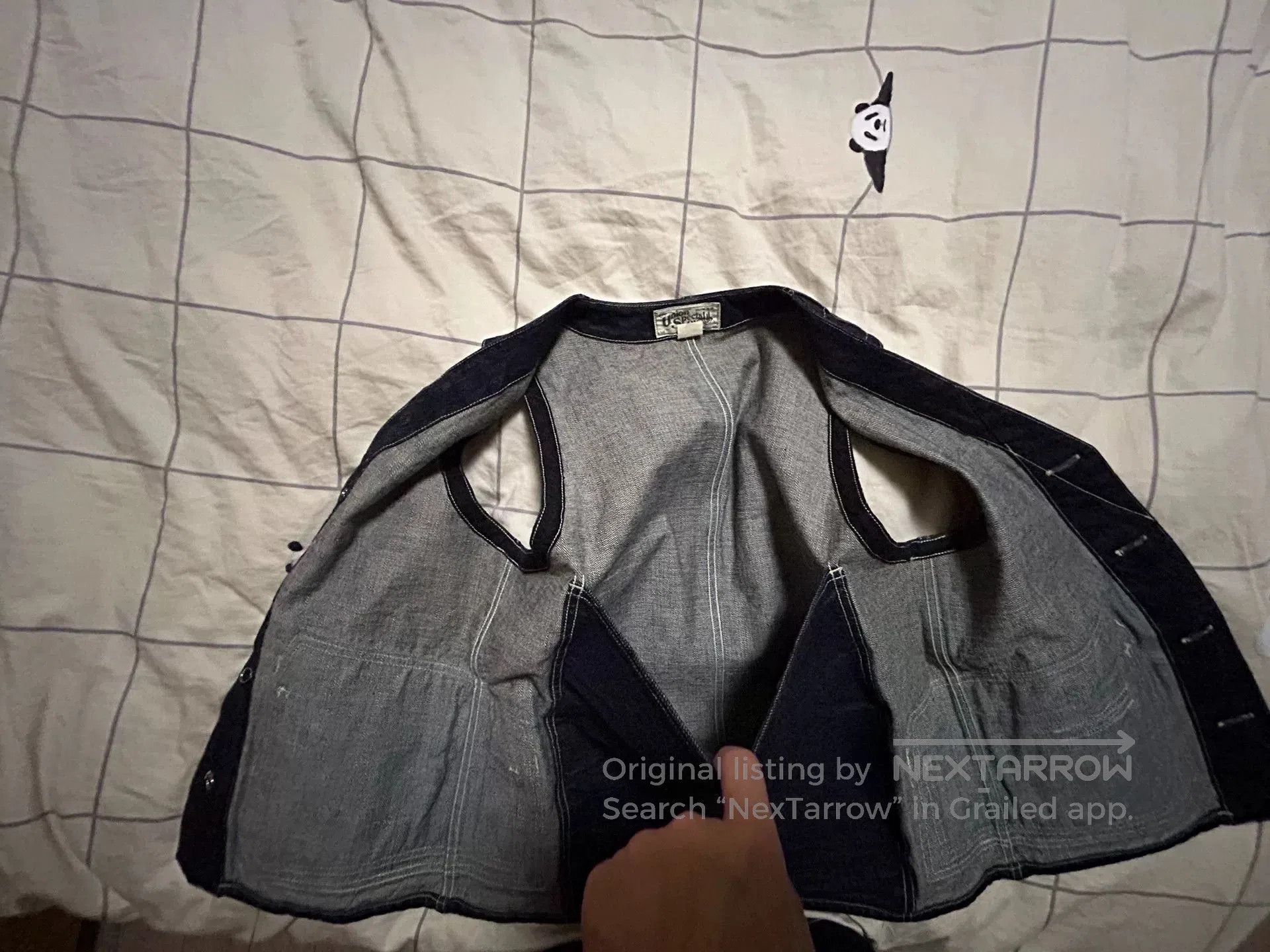 Freewheelers denim vest with large back pocket. Size US M / EU 48-50 / 2 - 2 Thumbnail