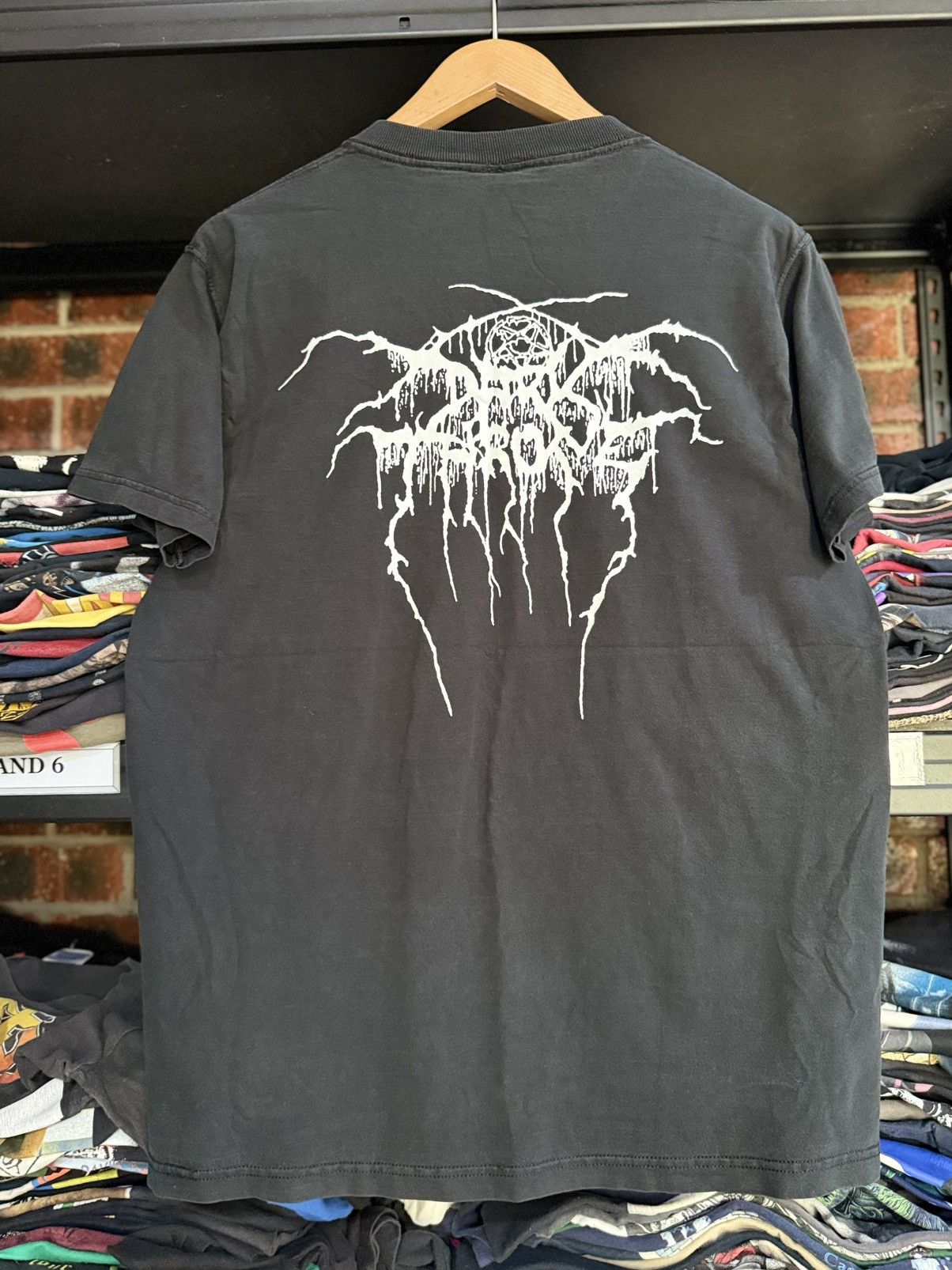 Band Tees Vintage 90s Dark Throne Black Metal Band Faded Ireland Tee Size US XL / EU 56 / 4 - 3 Thumbnail
