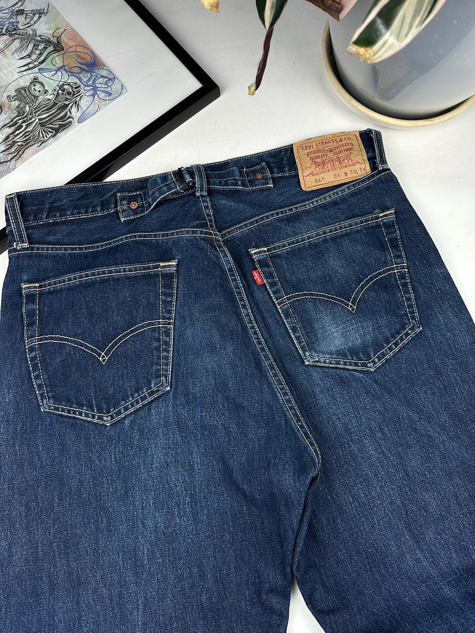 Levi's LEVI'S ENGINEERED JEANS style 561 buckle back VINTAGE DENIM Size US 36 / EU 52 - 6 Thumbnail