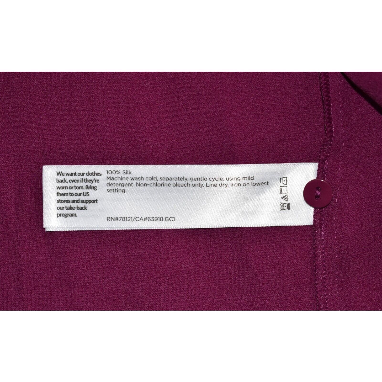Eileen Fisher NWT EILEEN FISHER Silk Crepe Long Sleeve Shirt Size XXS $278 Size XXS / US 00 / IT 34 - 6 Thumbnail