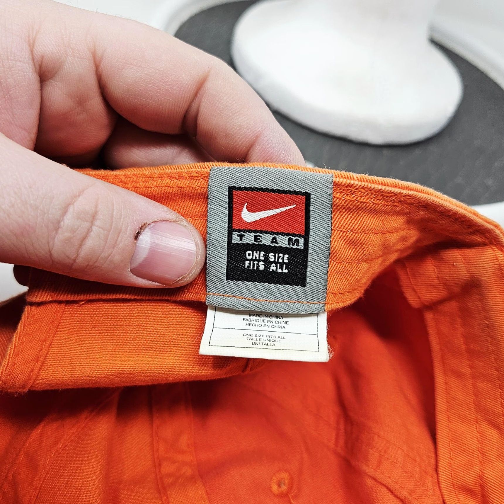 Nike Nike Team Hat Cap Baseball Strap Back One Size Orange Mens Sports Twill Logo Size ONE SIZE - 7 Thumbnail