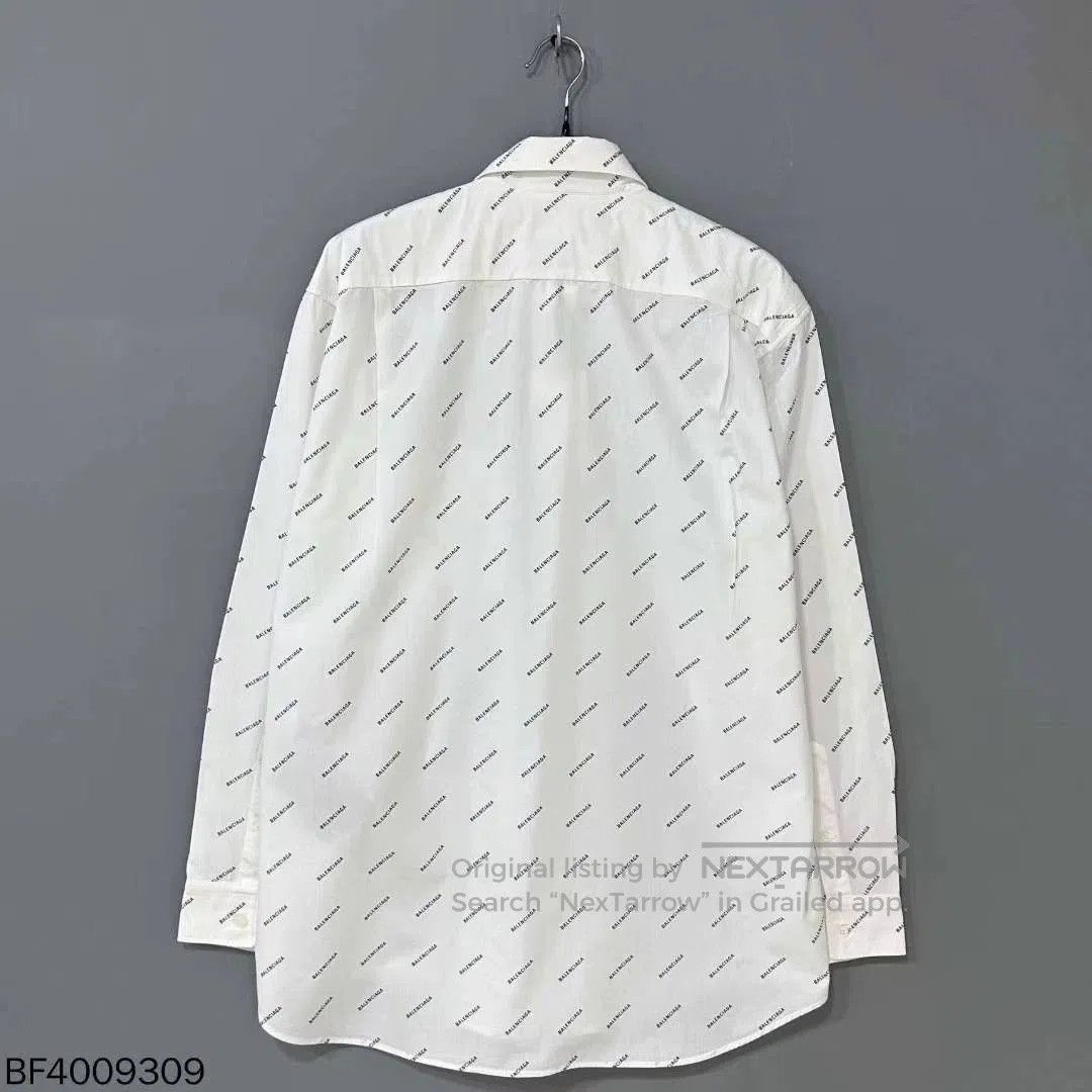 Balenciaga Balenciaga Logo Print White Shirt. Size US XS / EU 42 / 0 - 3 Thumbnail