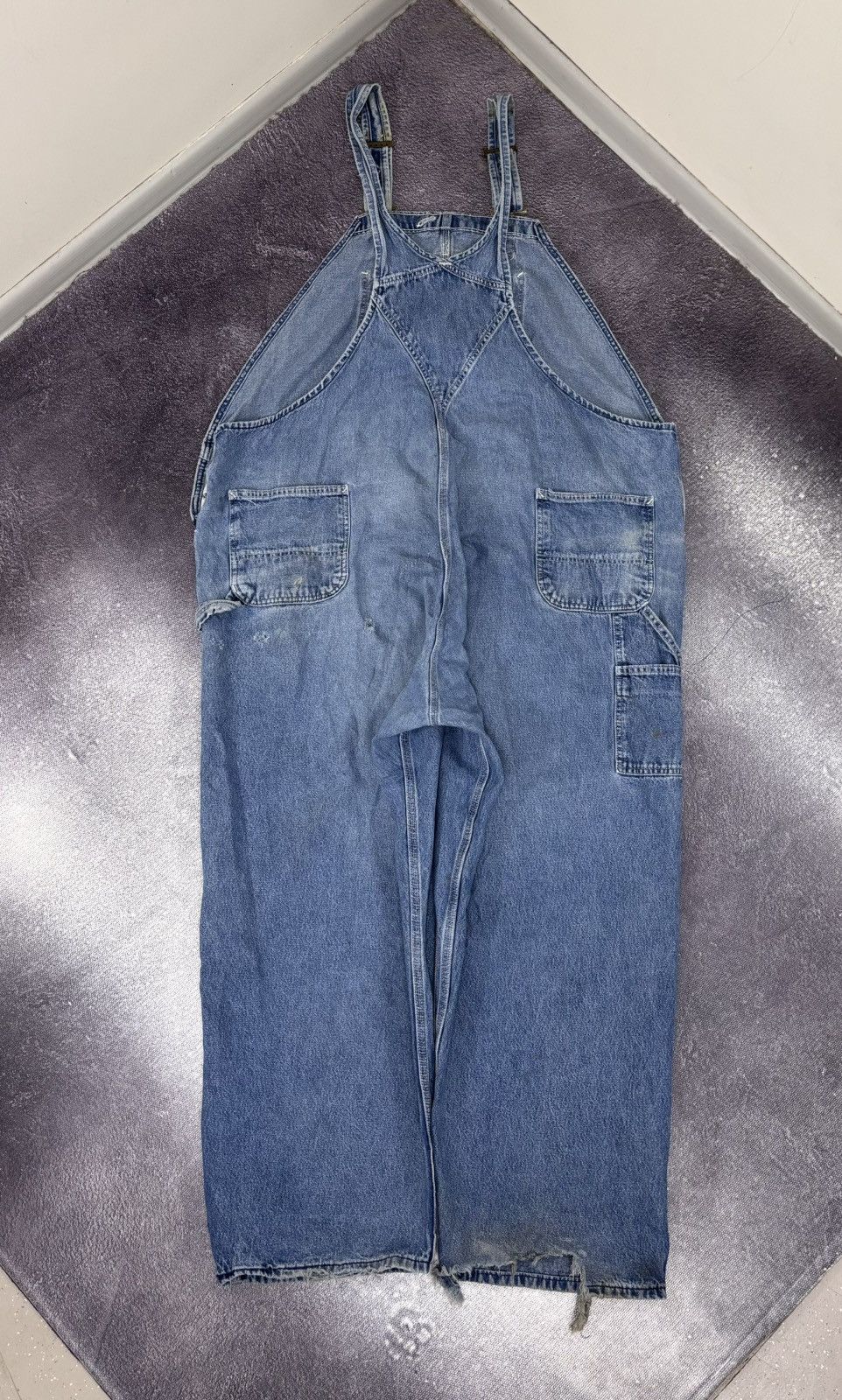 Carhartt Vintage Carhartt Bib Overalls USA Workwear Light Blue Denim Size US 44 / EU 60 - 2 Thumbnail