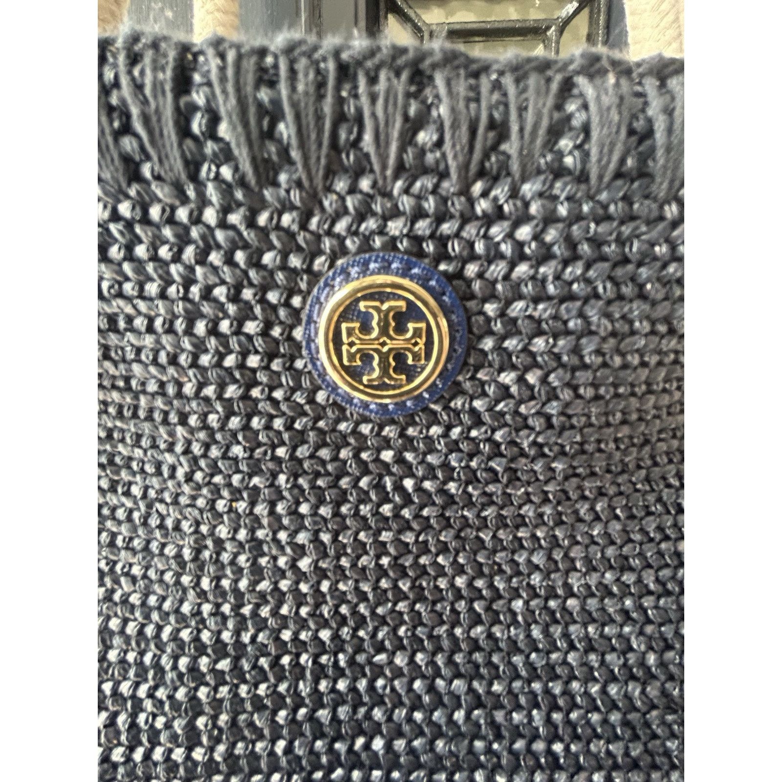 Tory Burch NWT Tory Burch Knotted Whale Tote Navy Blue Handbag Bag Rare Size ONE SIZE - 5 Thumbnail