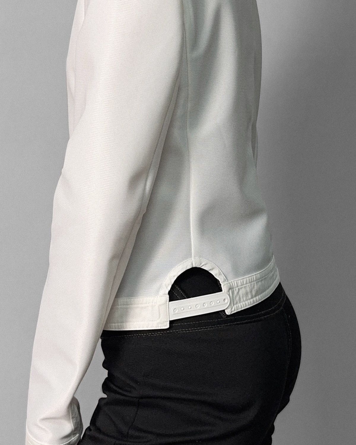 Miu Miu 00s Miu Miu Archive Collared SnapBack Mesh Cropped Jacket Size S / US 4 / IT 40 - 4 Thumbnail
