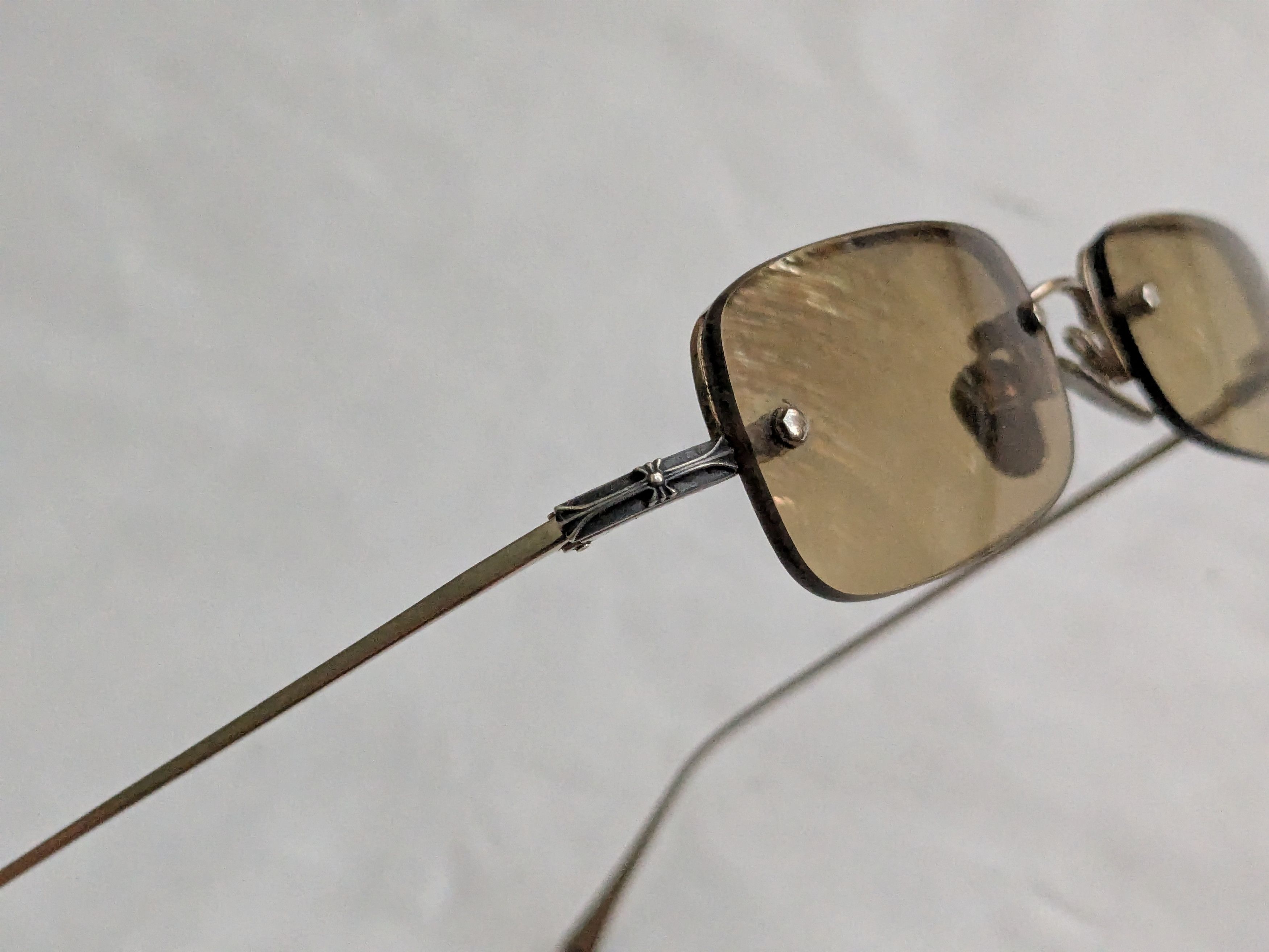 Chrome Hearts Chrome Hearts Sid Sunglasses Brown Aviator Sterling Size ONE SIZE - 6 Thumbnail