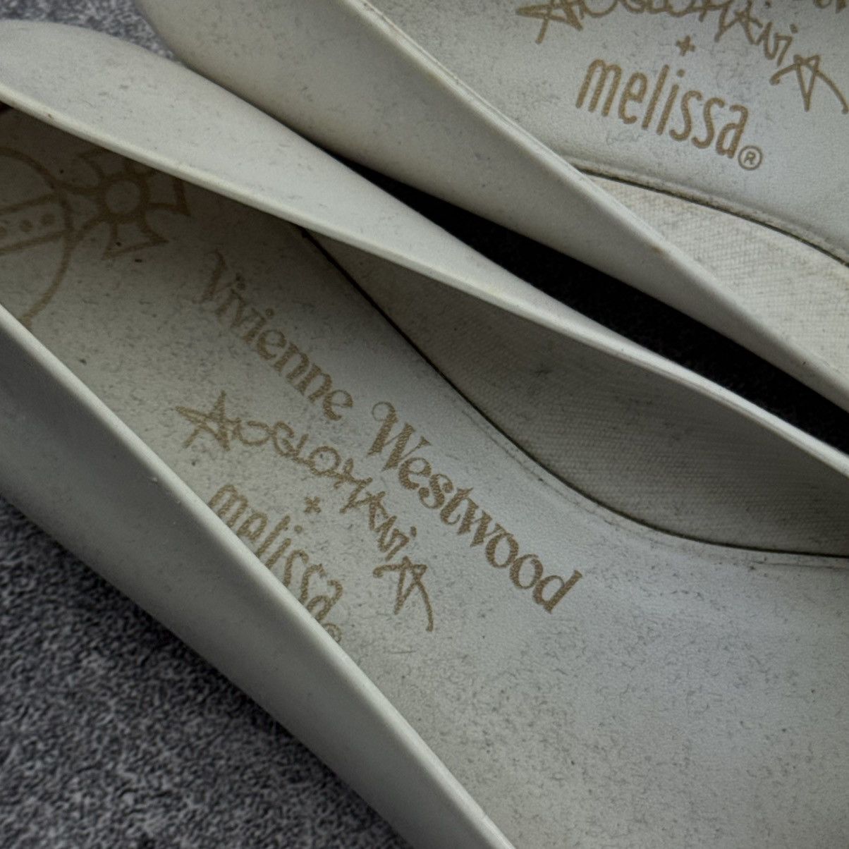 Melissa × Vivienne Westwood Vivienne Westwood x Melissa White Orb Bow Flat Shoes Size US 6 / IT 36 - 11 Thumbnail